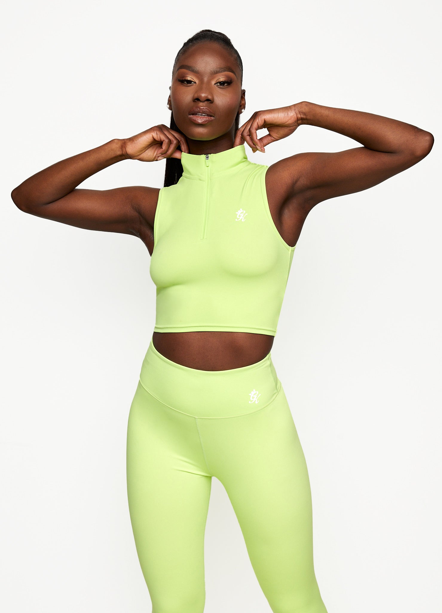 Gym King 365 1/4 Zip Tank - Citrus Green 6