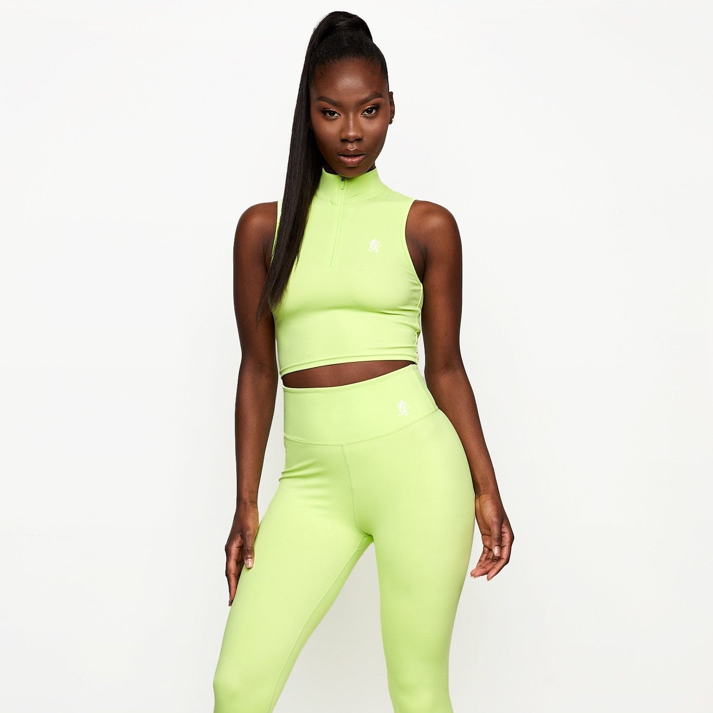 Gym King 365 1/4 Zip Tank - Citrus Green 6