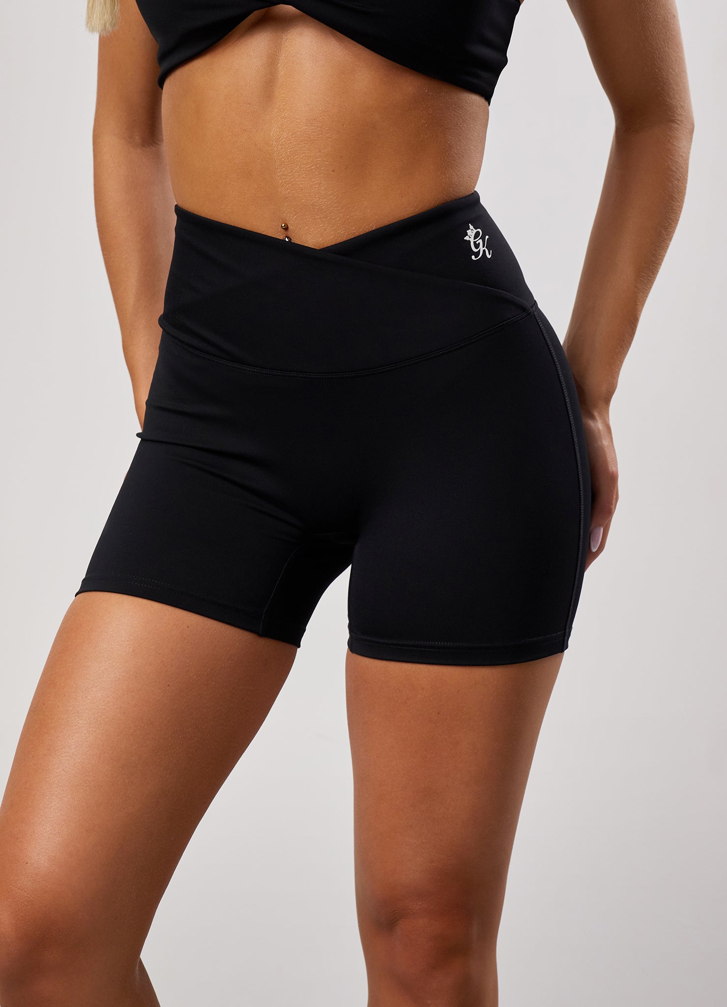 Gym King 365 4.5" Wrap Over Short - Black 6