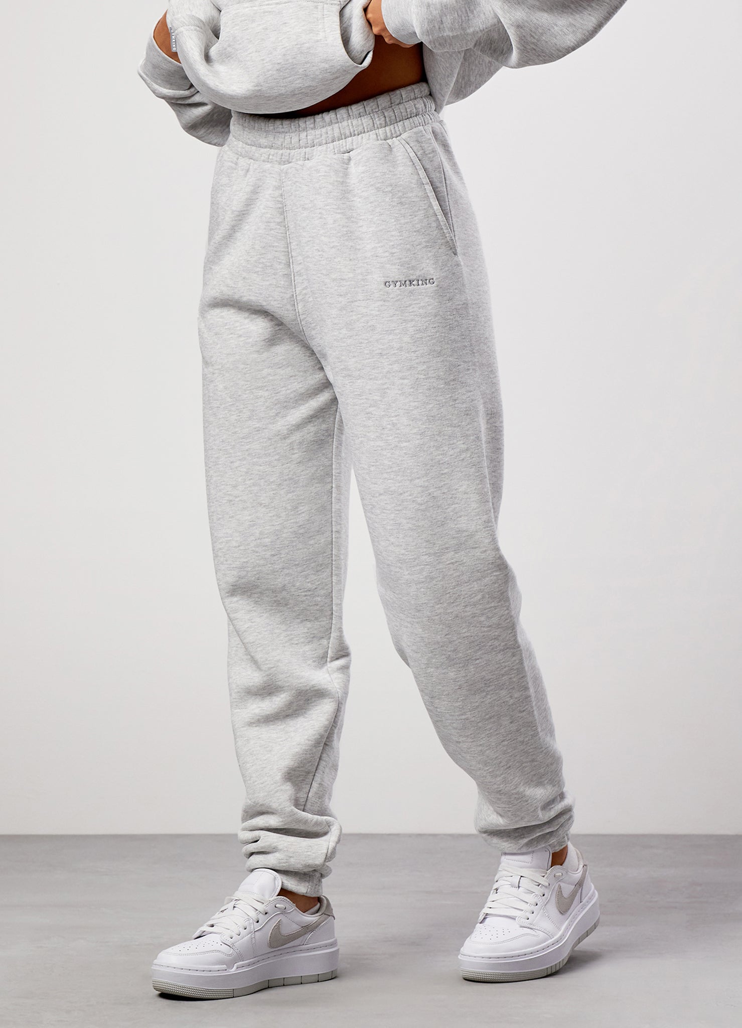 Gym King 365 Boyfriend Jogger - Snow Marl 8