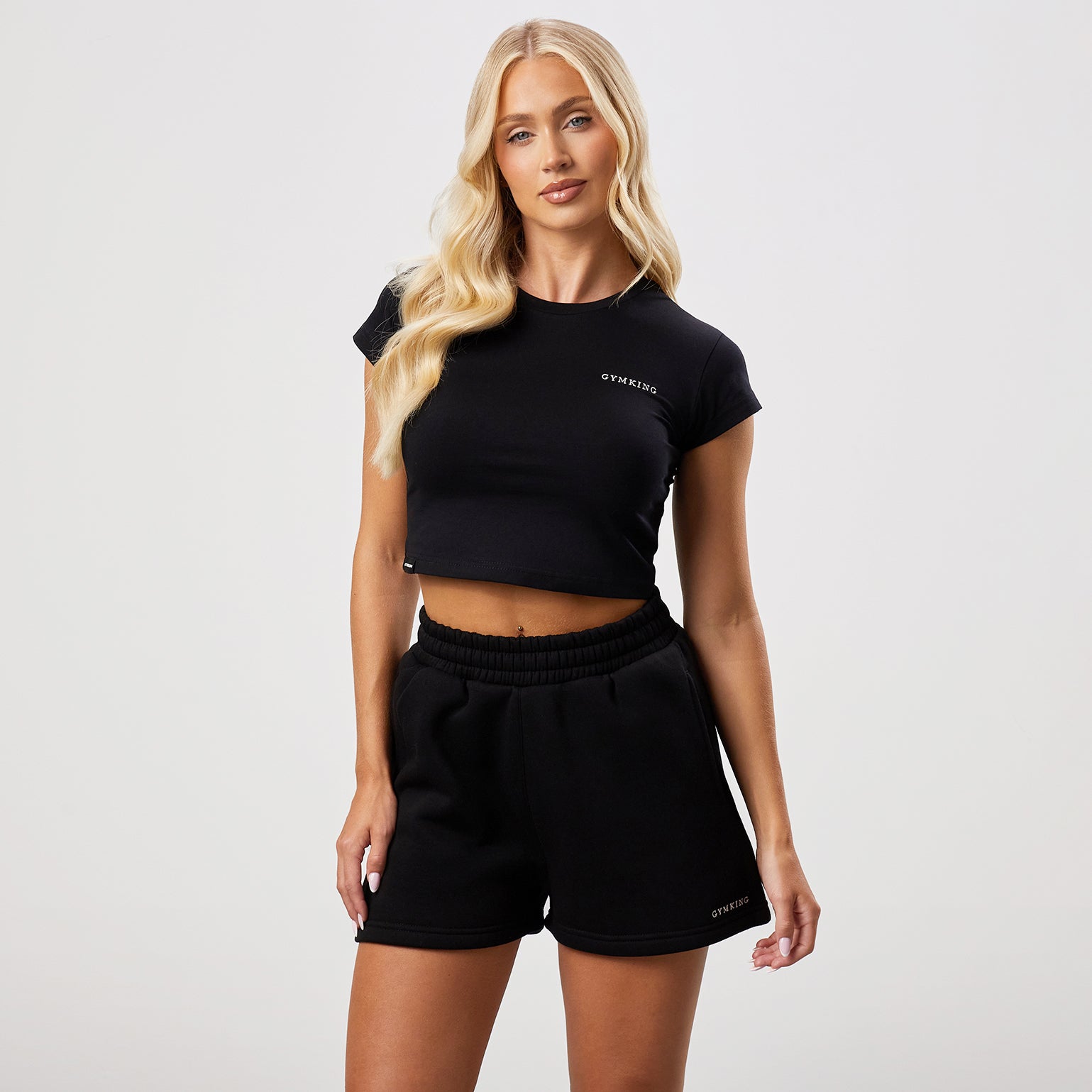 Gym King 365 Crop Jersey Tee - Black 6