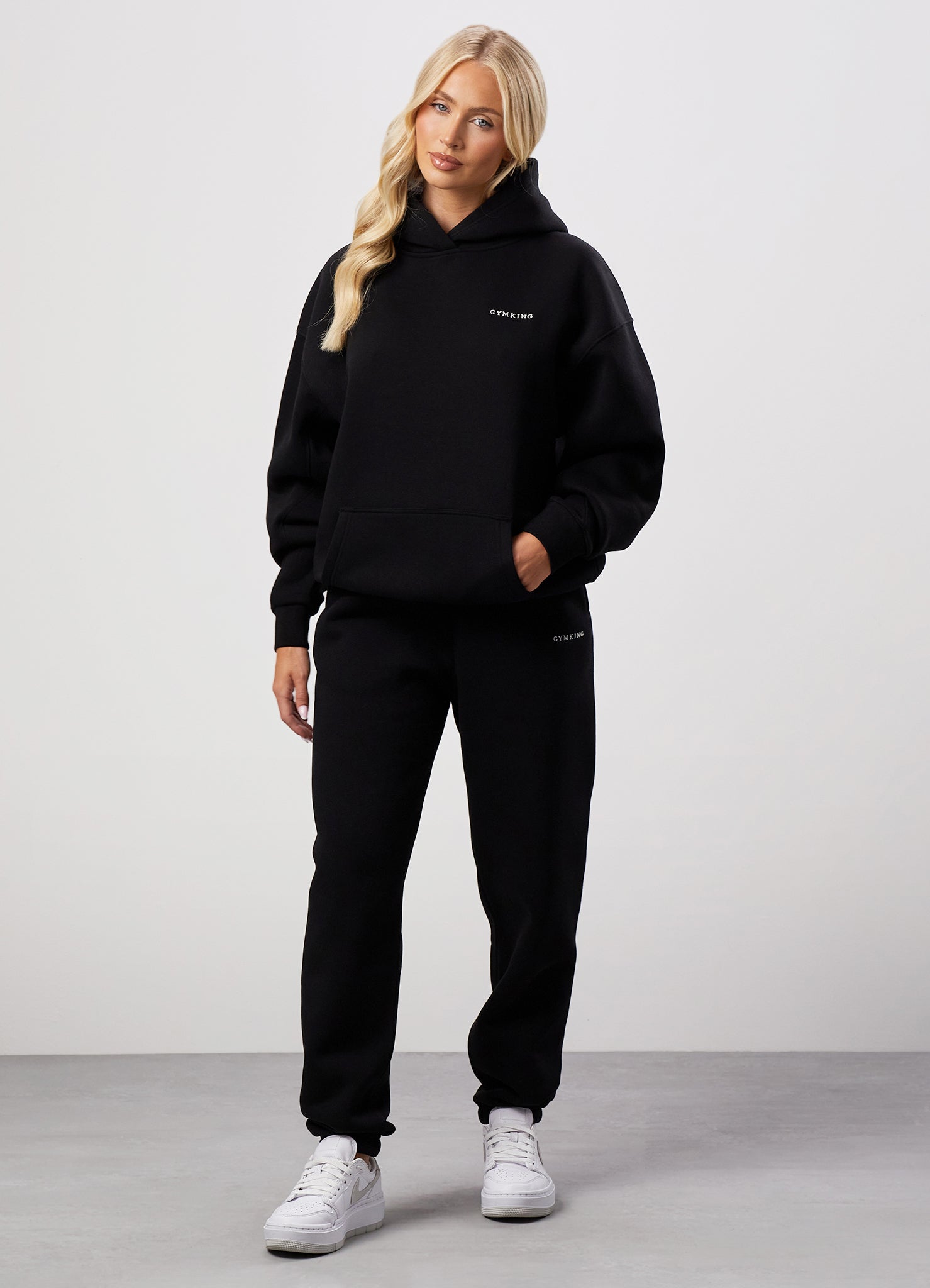 Gym King 365 Relaxed Fit Fleece Hoodie - Black 6