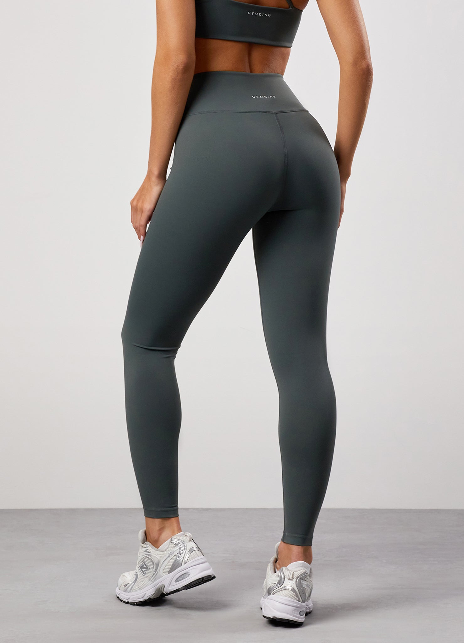 Gym King 365 Wrap Over Legging - Green Smoke 6