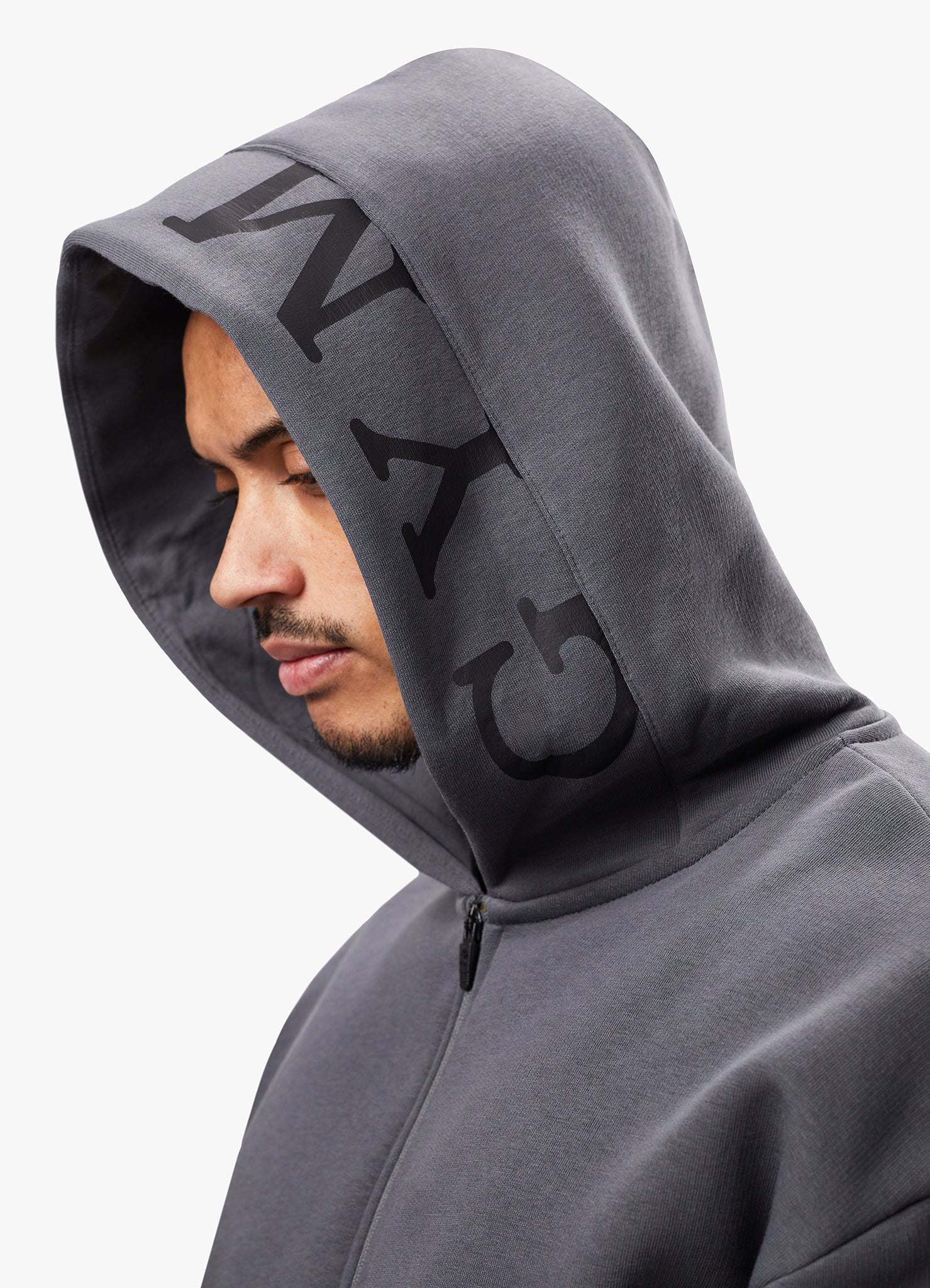 Gym King Alpha 1/2 Zip Hood - Graphite Xs