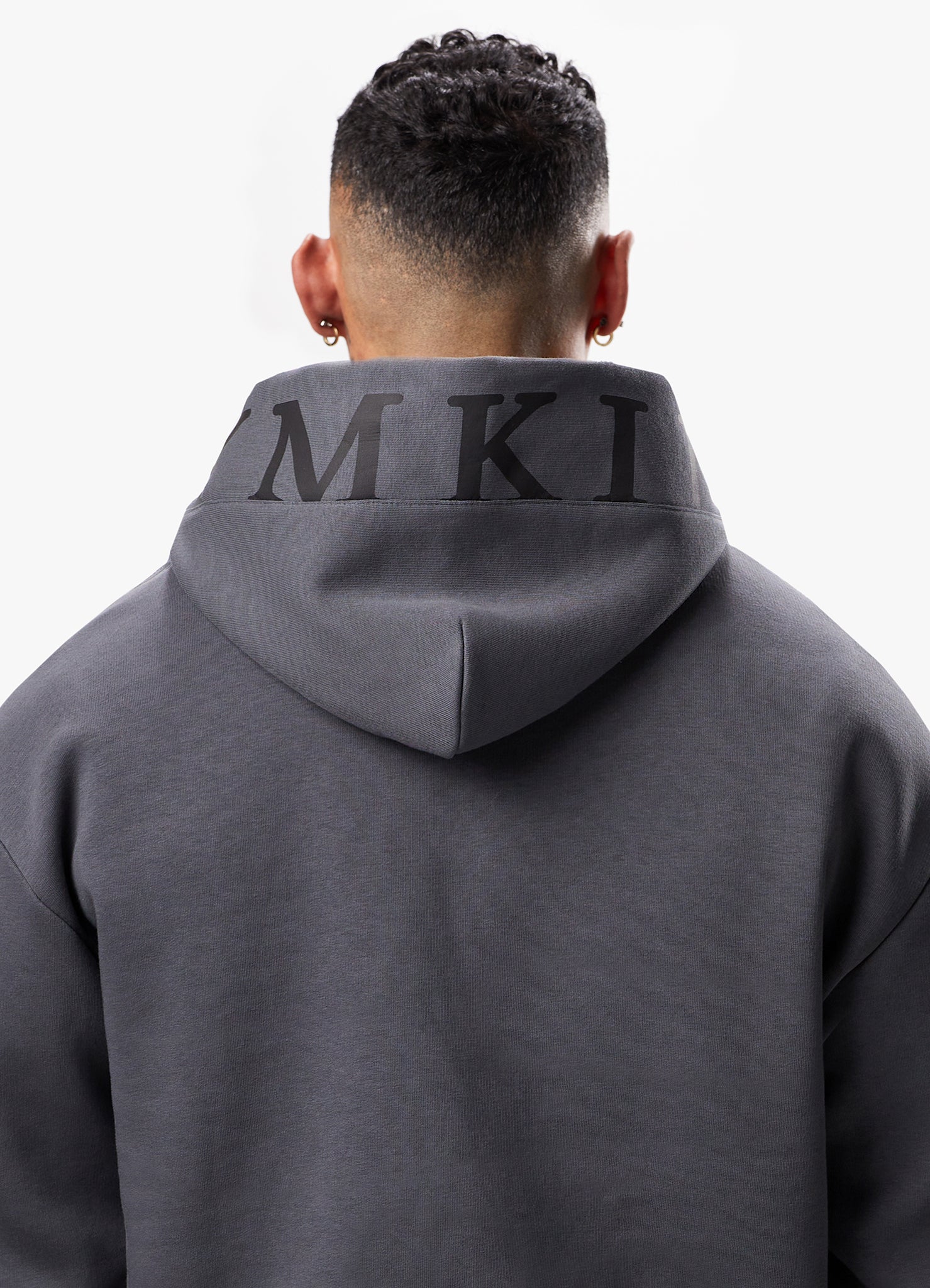 Gym King Alpha 1/2 Zip Hood - Graphite Xs