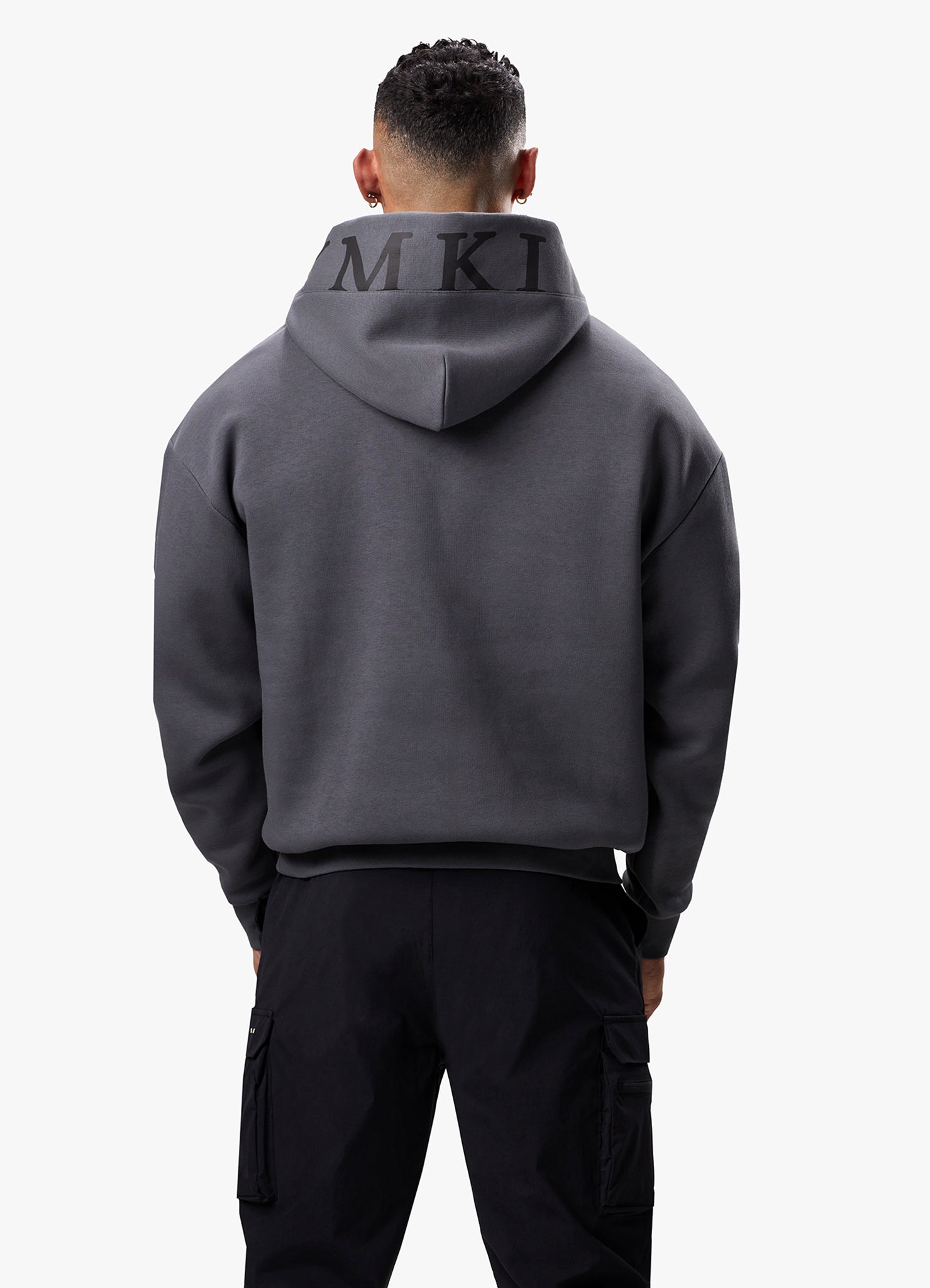 Gym King Alpha 1/2 Zip Hood - Graphite Xs