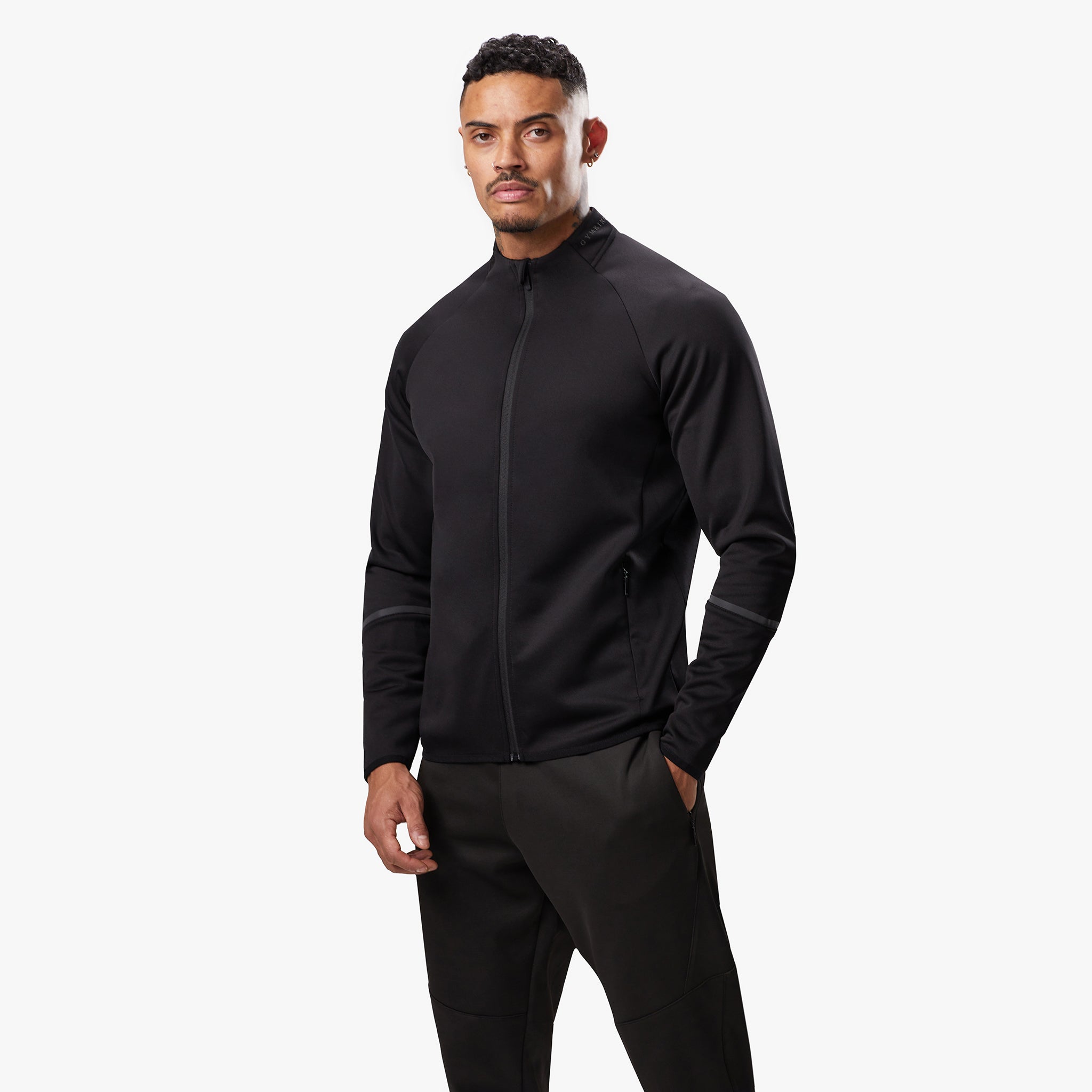 Gym King Alpha Poly Bomber Jacket - Black Xs