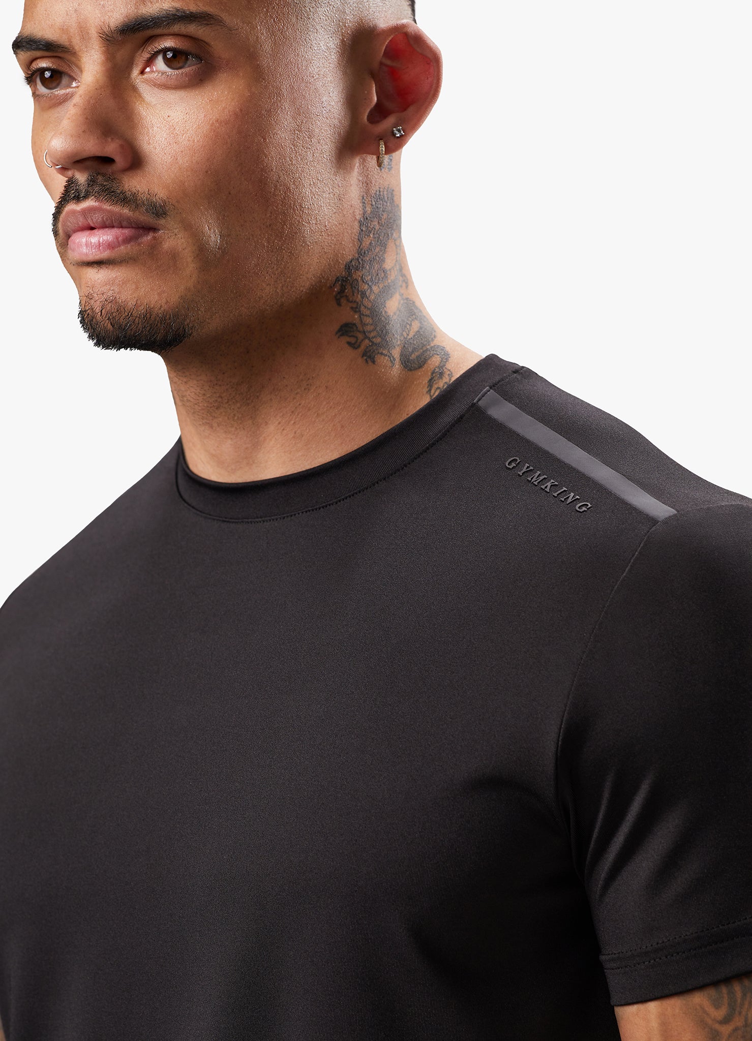 Gym King Alpha Poly Tee - Black Xs