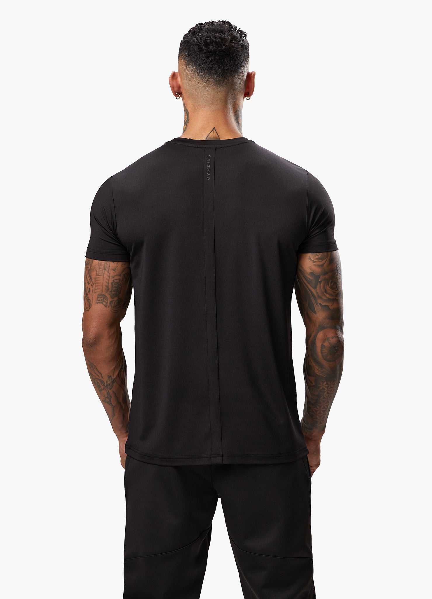 Gym King Alpha Poly Tee - Black Xs