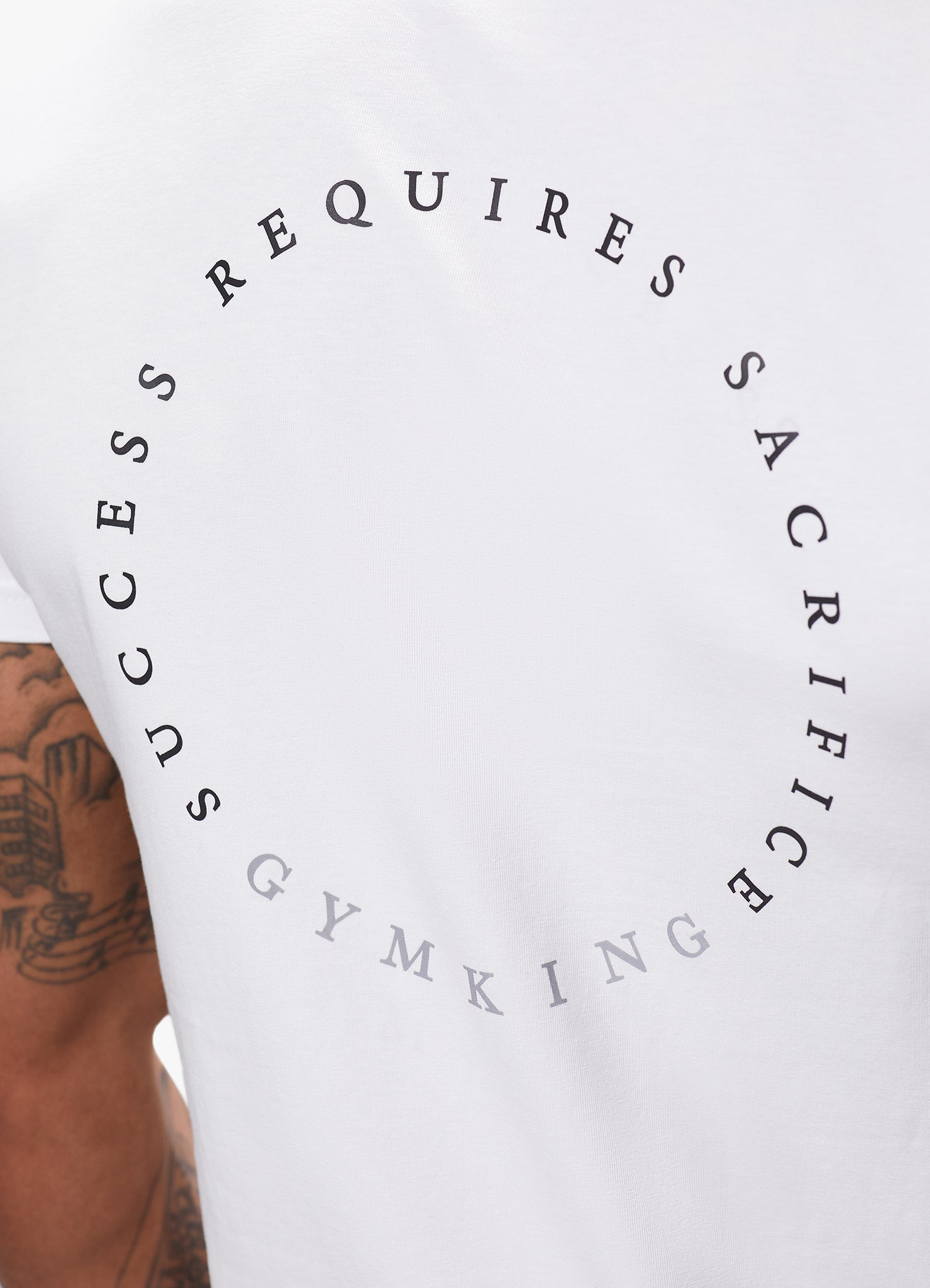 Gym King Arnold Show Success Tee - White Xs