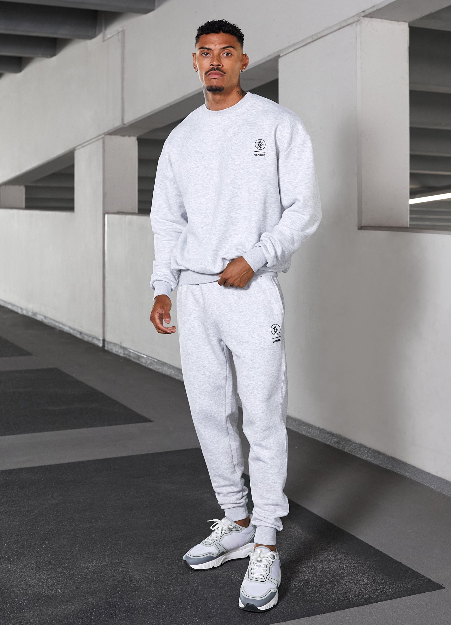 Gym King Aventus Jogger - Snow Marl Xs