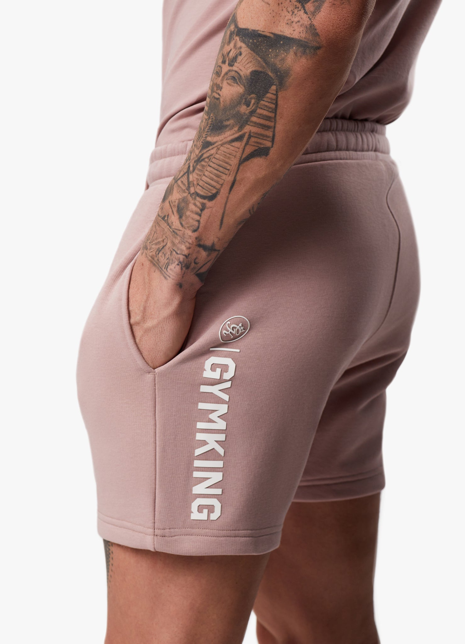 Gym King Aventus Short - Dusky Pink Xs