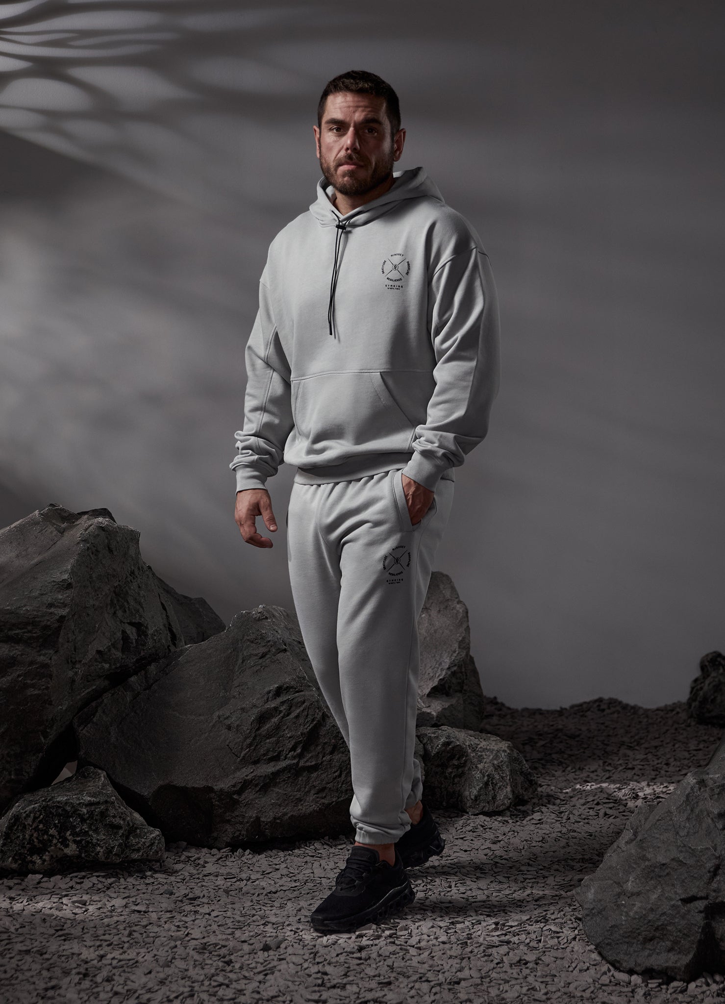 Gym King Compass Hood - Urban Grey Xs