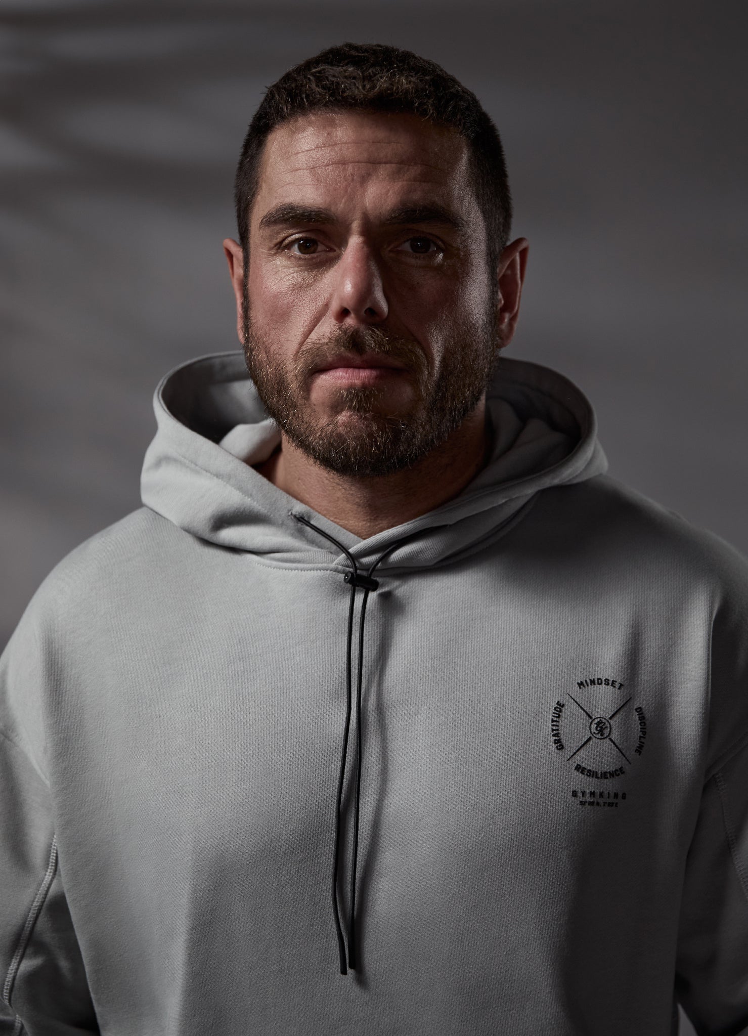 Gym King Compass Hood - Urban Grey Xs