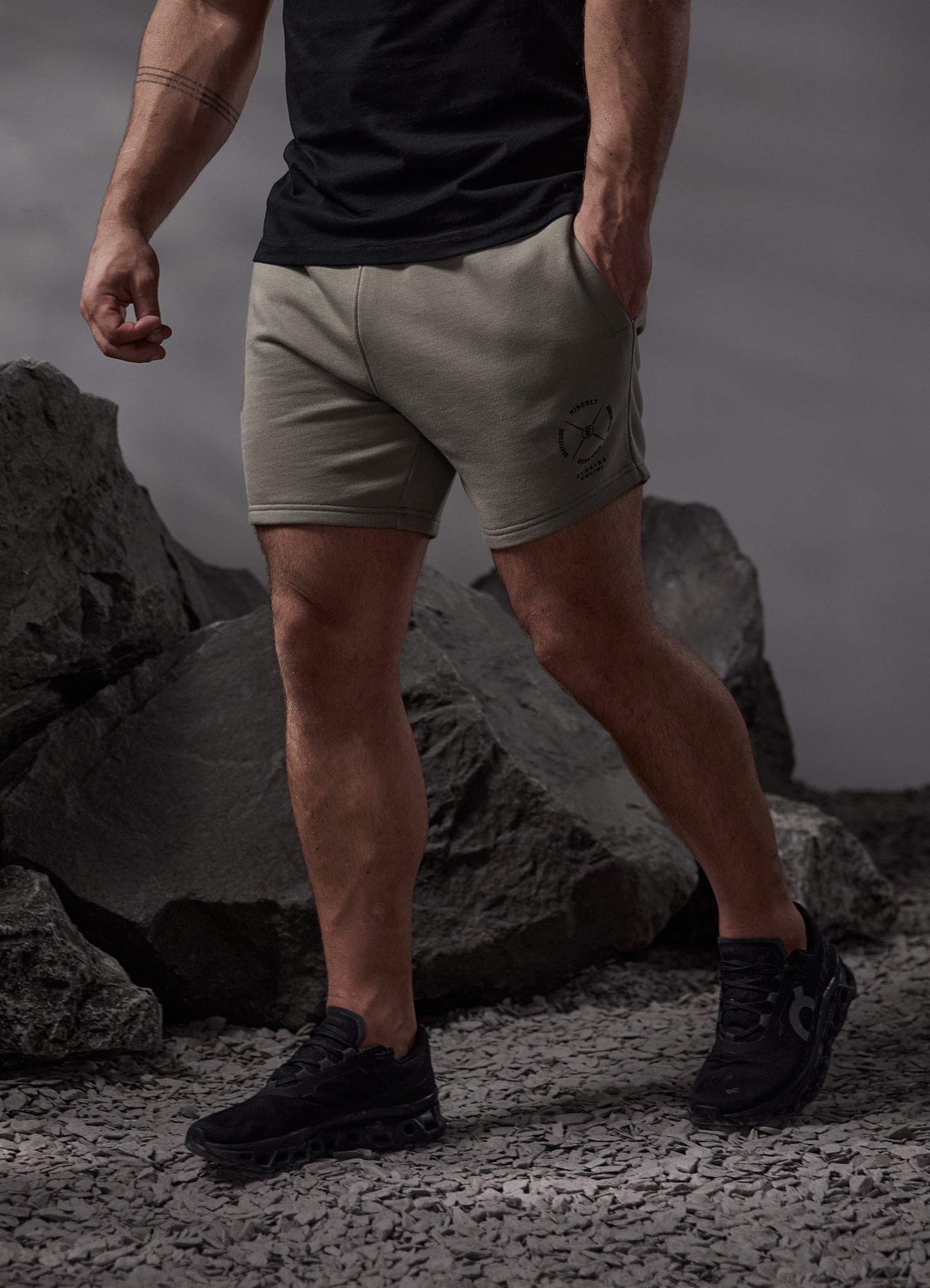 Gym King Compass Short - Deep Khaki Xs