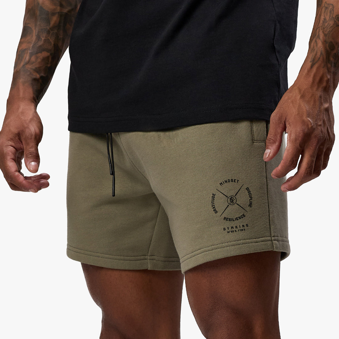 Gym King Compass Short - Deep Khaki Xs