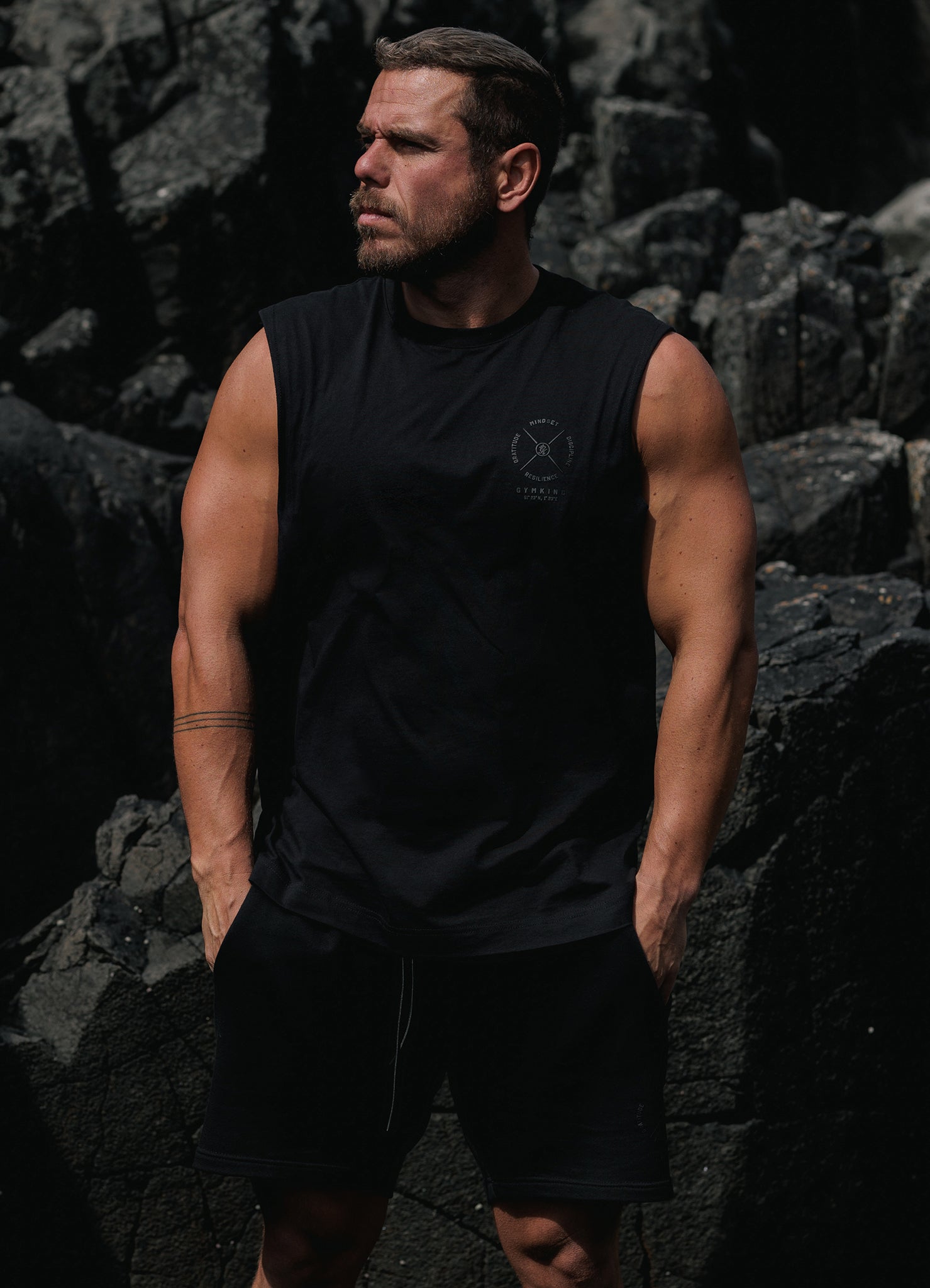 Gym King Compass Tank - Black S