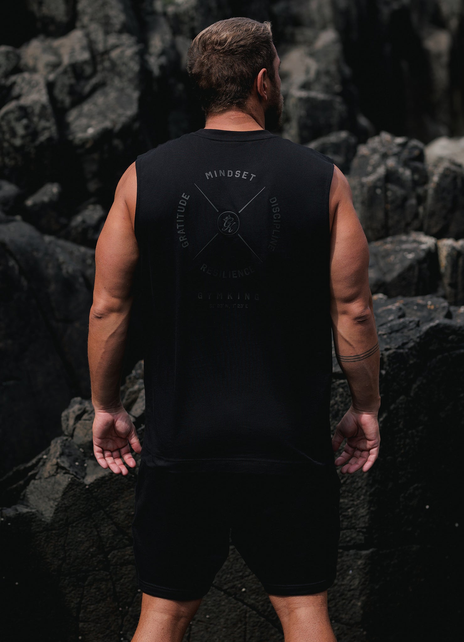 Gym King Compass Tank - Black S