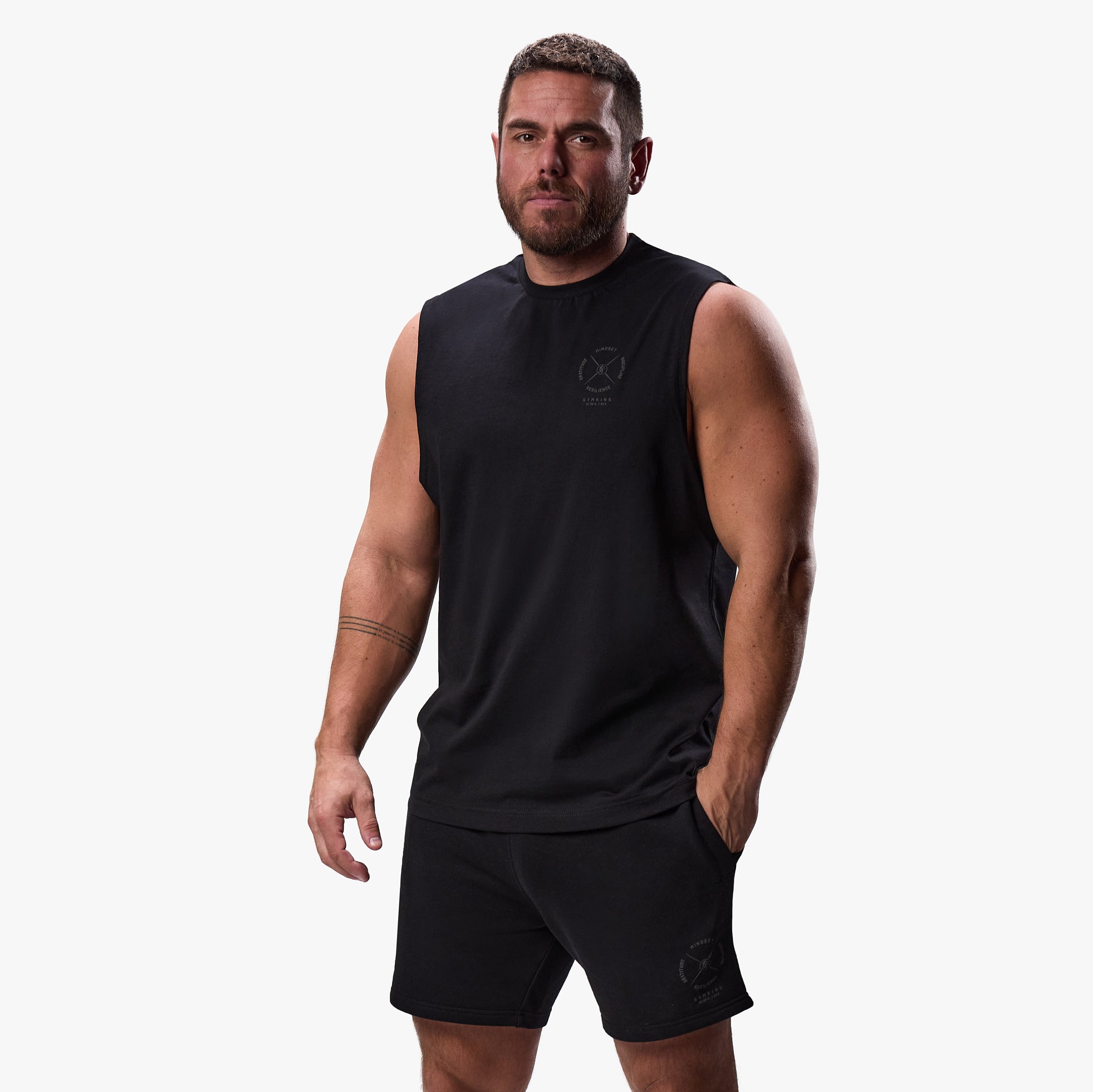 Gym King Compass Tank - Black S