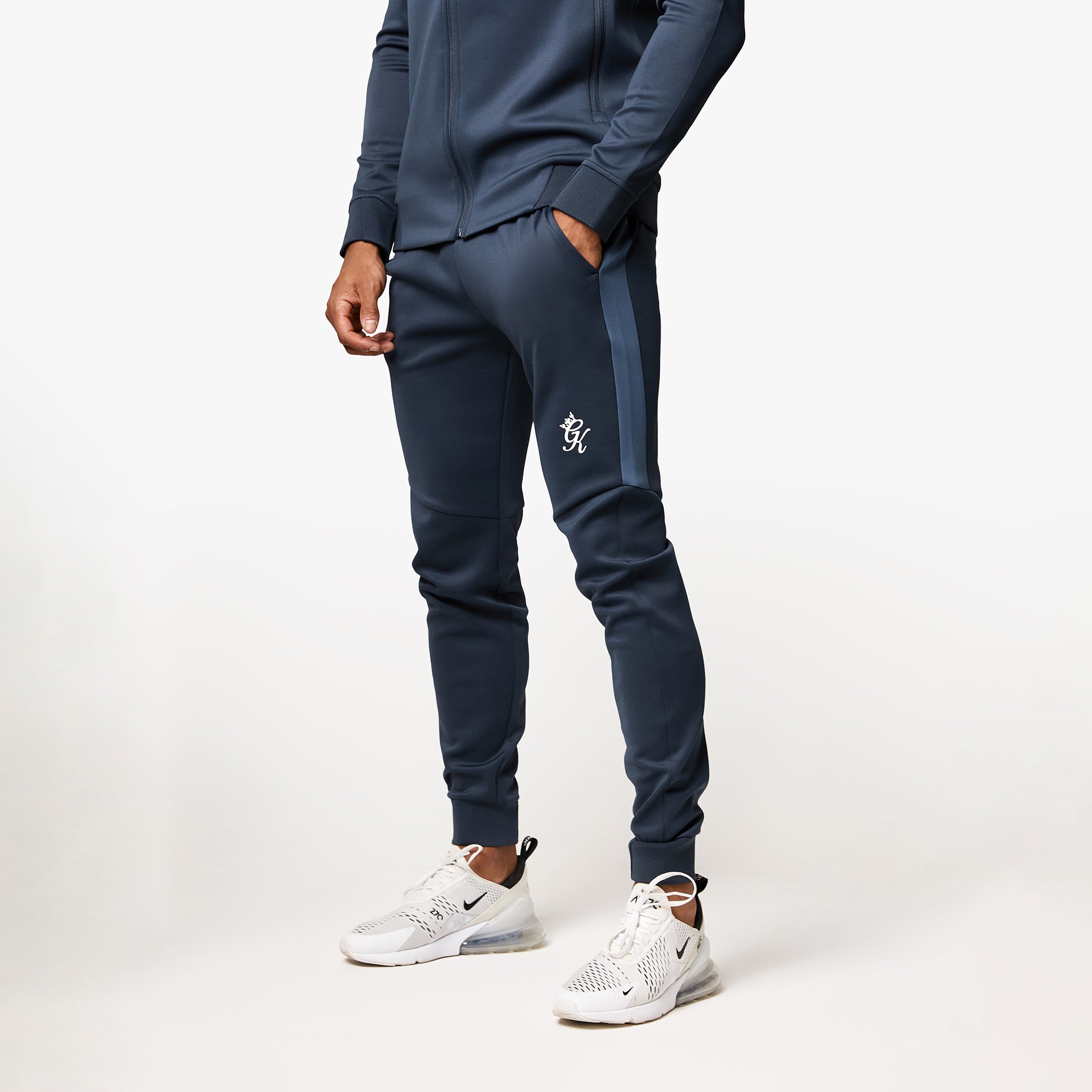 Gym King Core Plus Poly Jogger - Deep Blue Xs