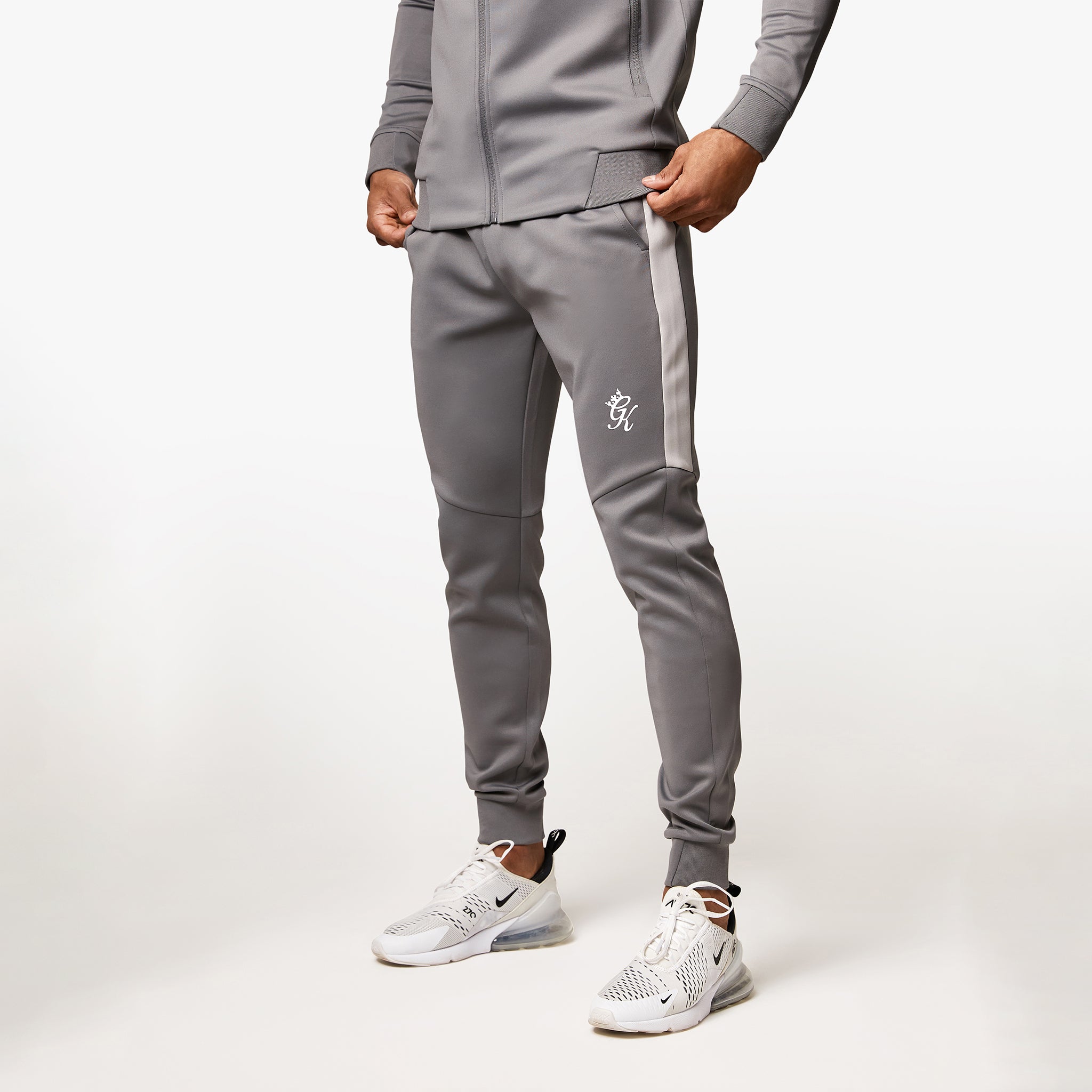 Gym King Core Plus Poly Jogger - Grey Xs