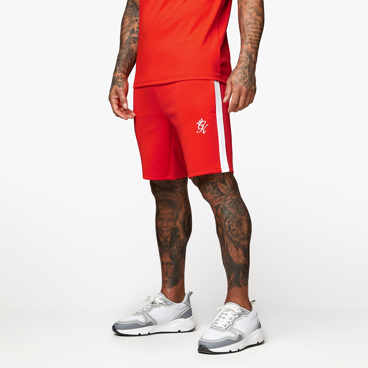 Gym King Core Plus Poly Short - Chilli Red L