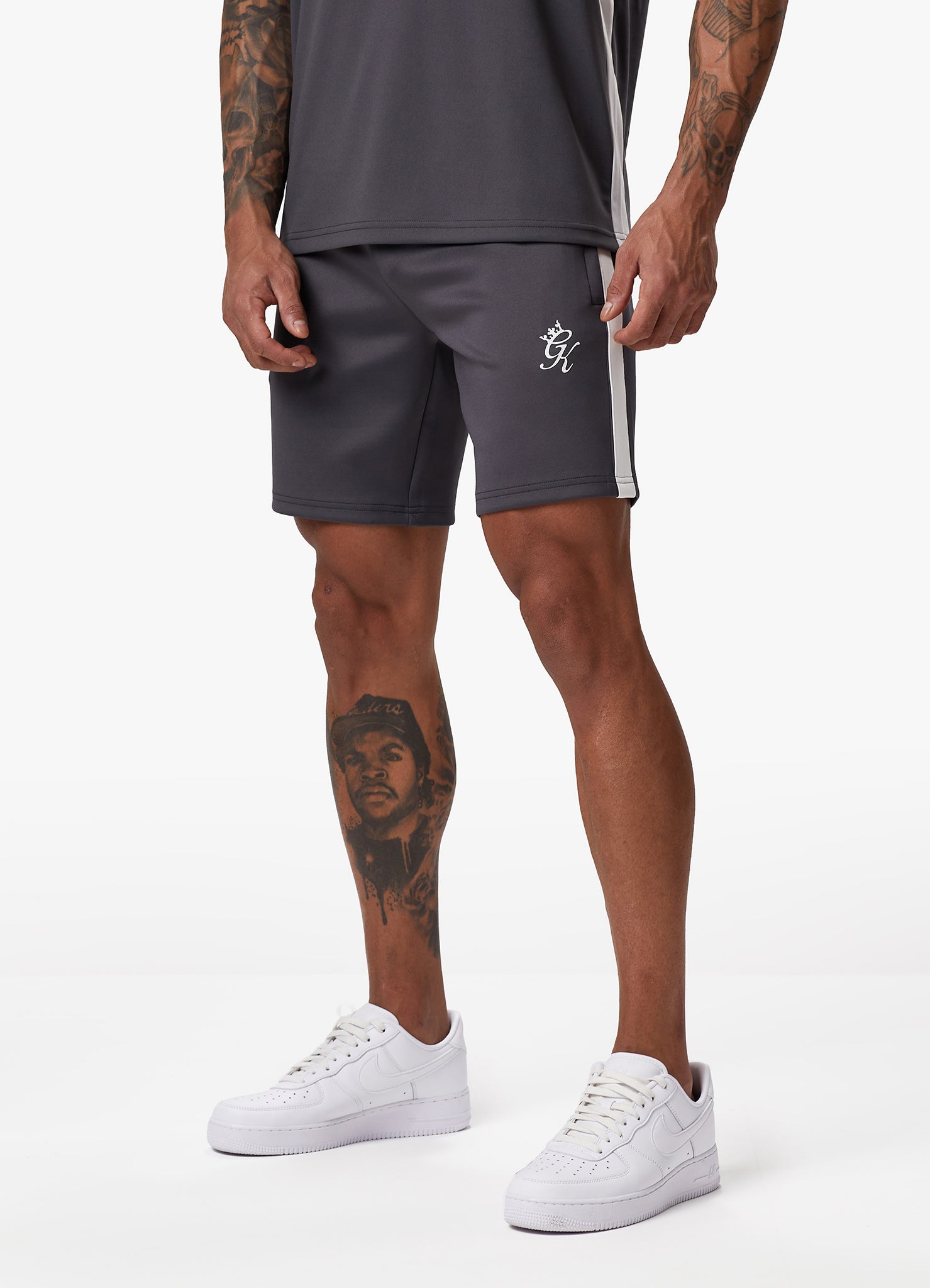 Gym King Core Plus Poly Short - Graphite Xxl