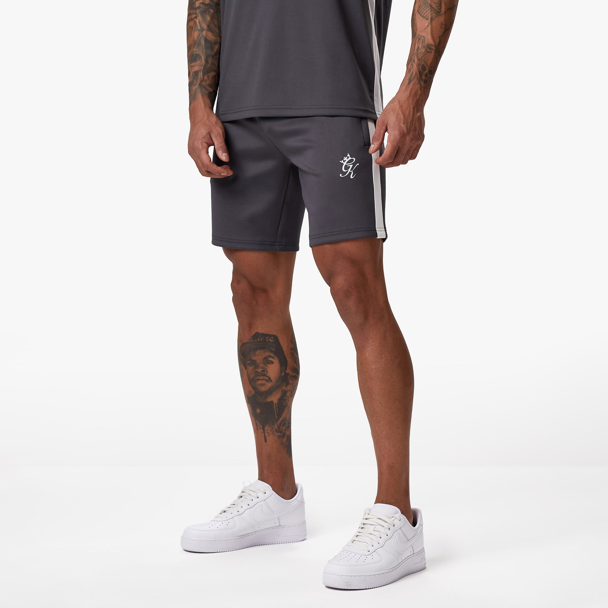 Gym King Core Plus Poly Short - Graphite Xxl