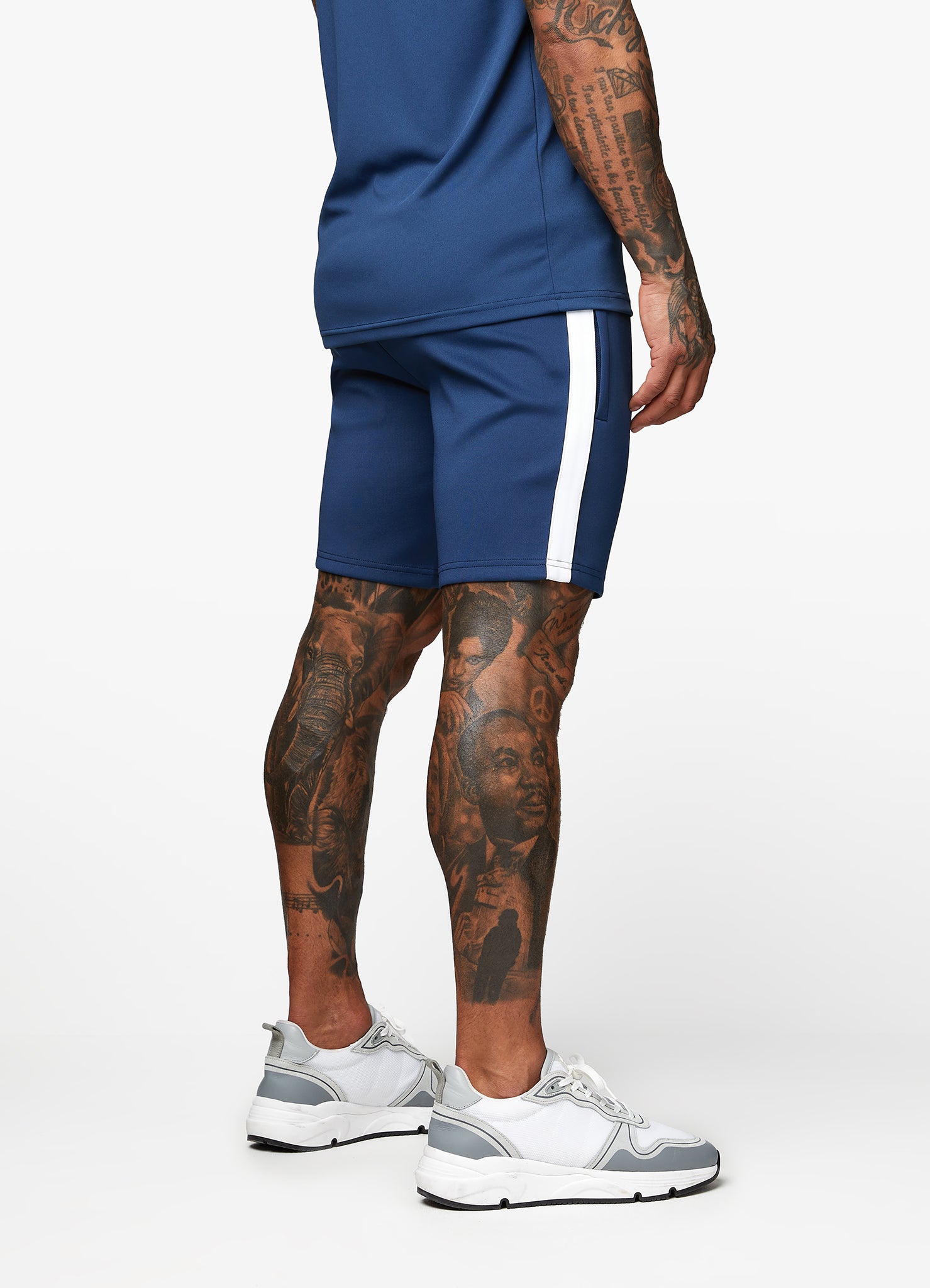 Gym King Core Plus Poly Short - Moonlight Blue Xs