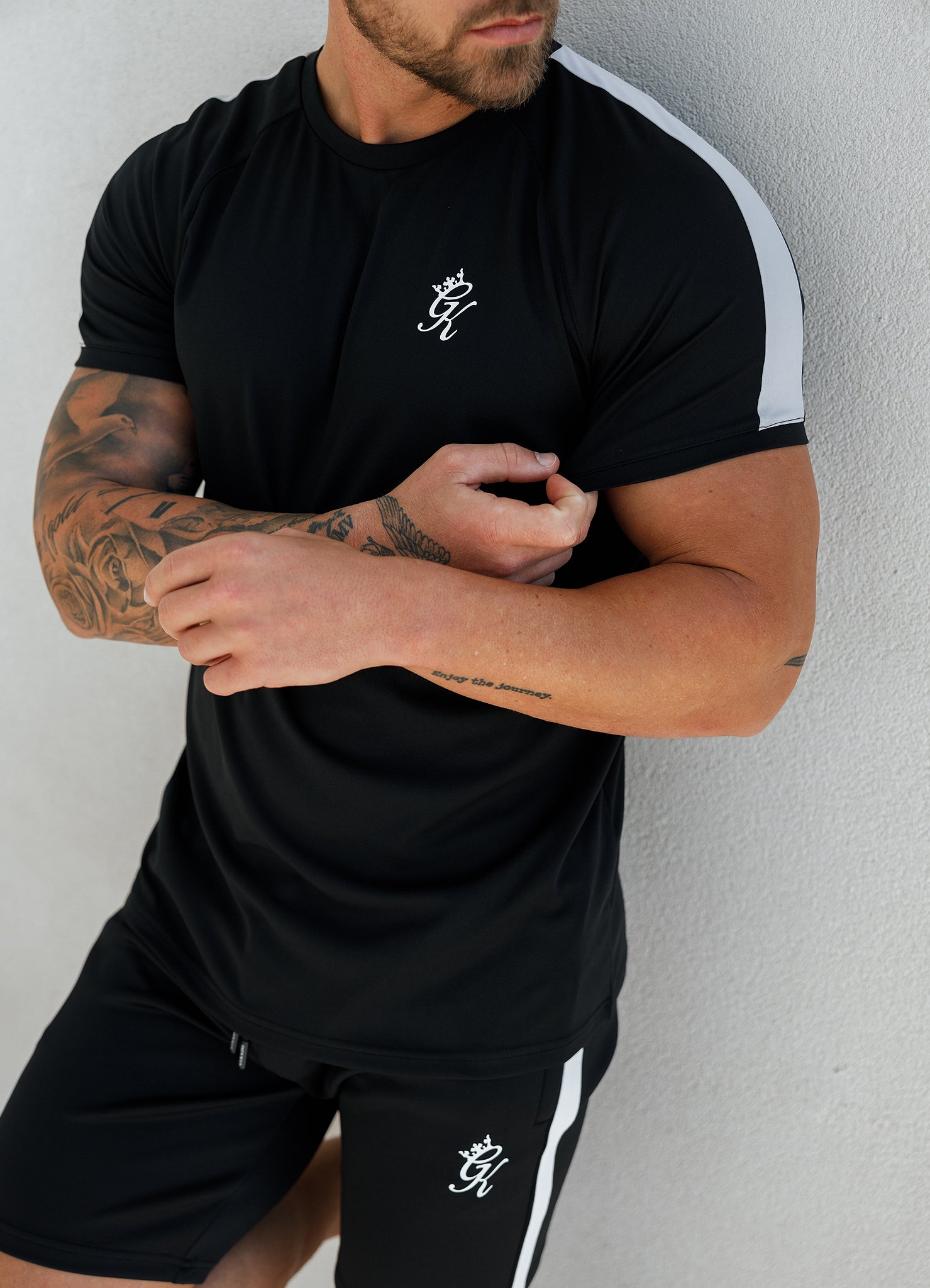 Gym King Core Plus Poly Tee - Black Xs