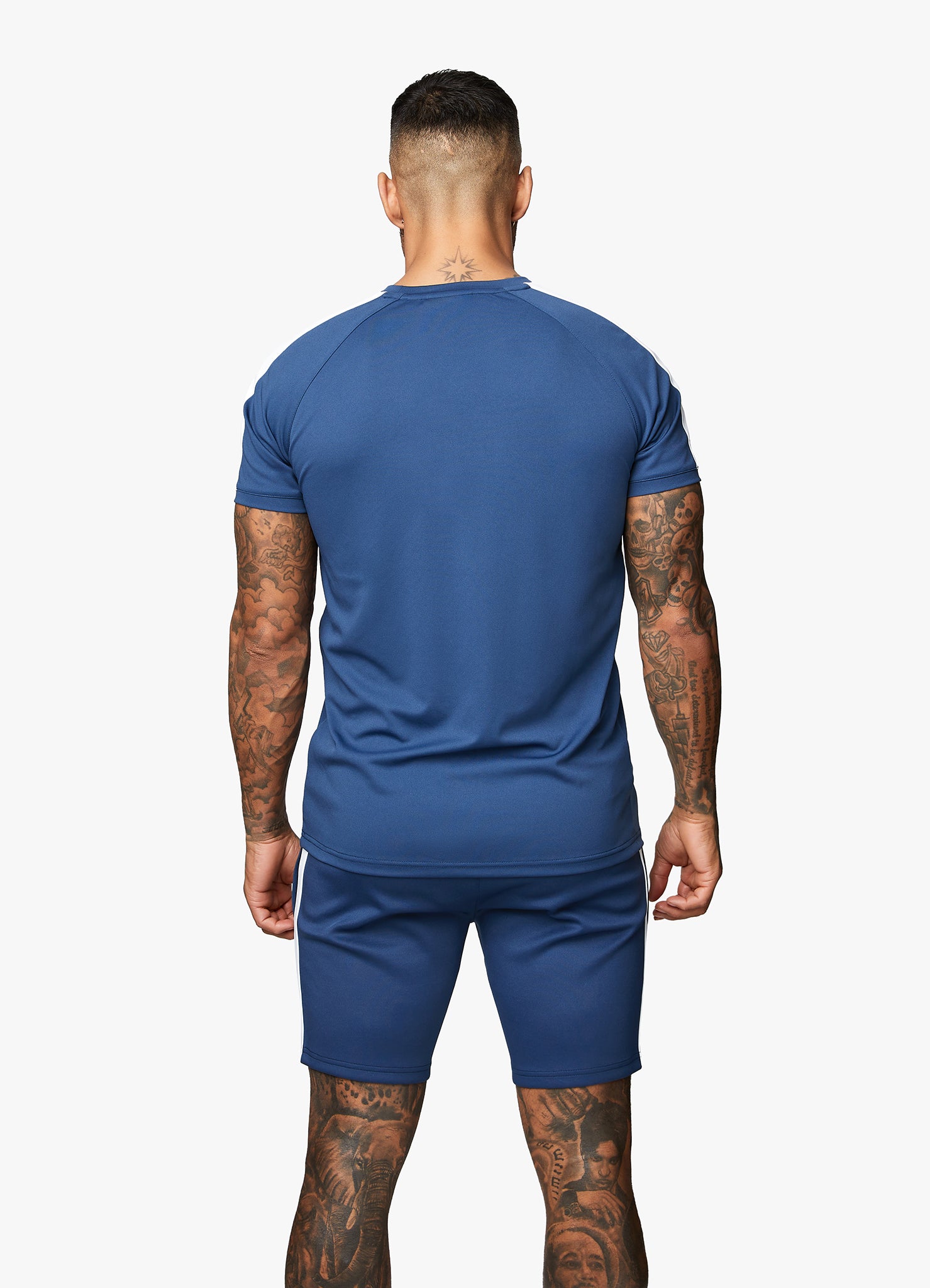 Gym King Core Plus Poly Tee - Moonlight Blue Xs