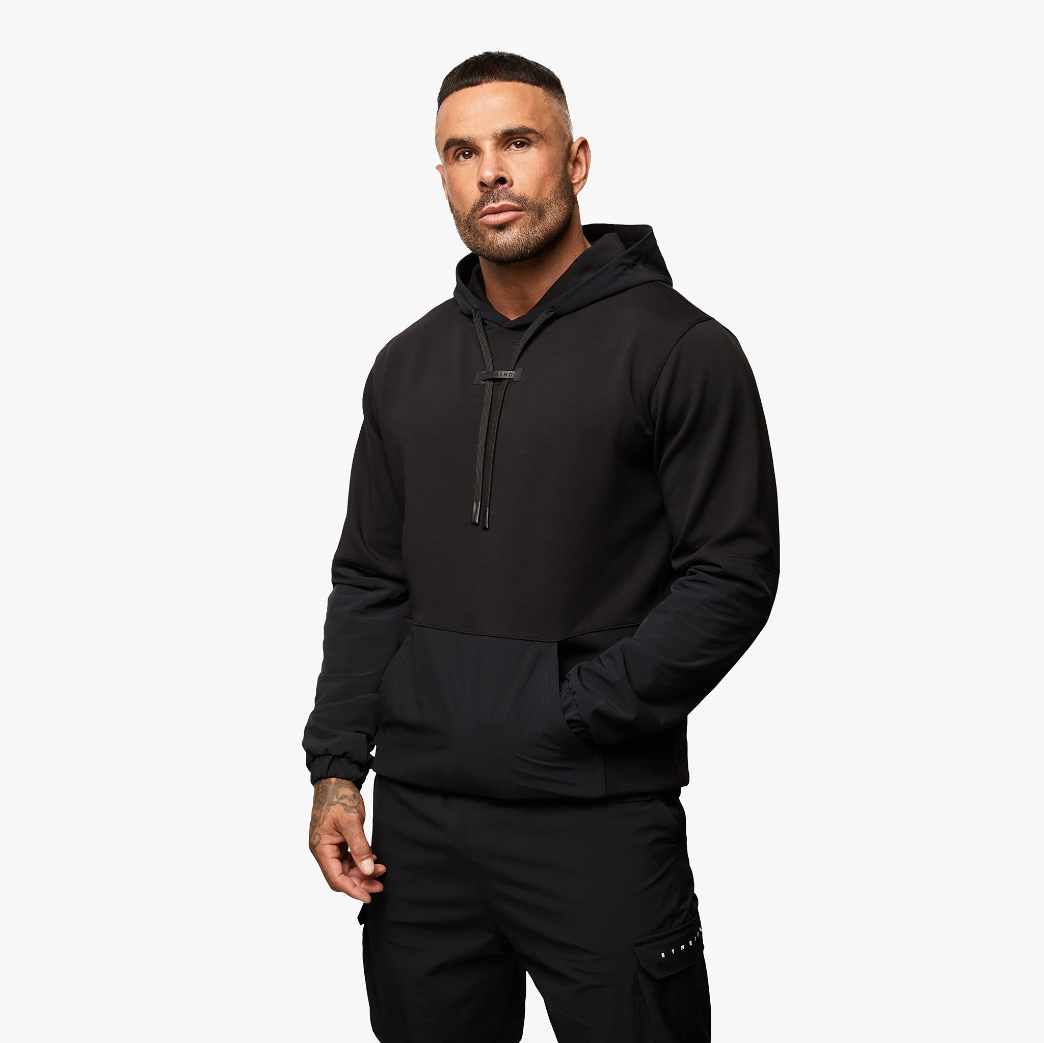 Gym King Covert Utility Hood - Black Xs