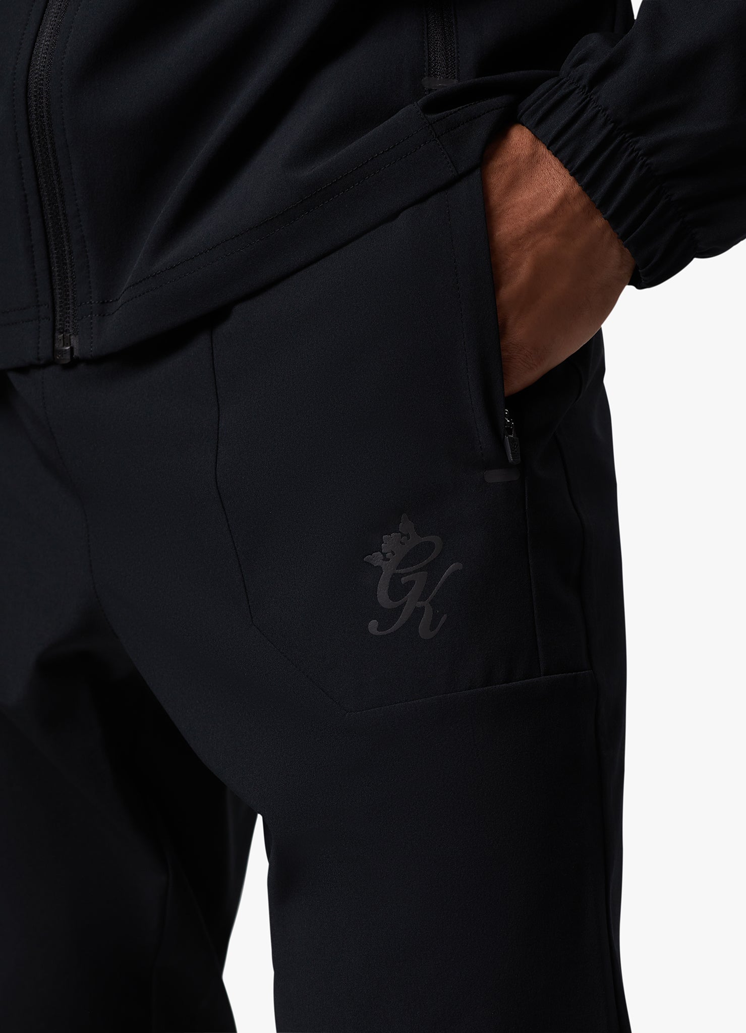 Gym King Debossed 2.0 Jogger - Black Xs