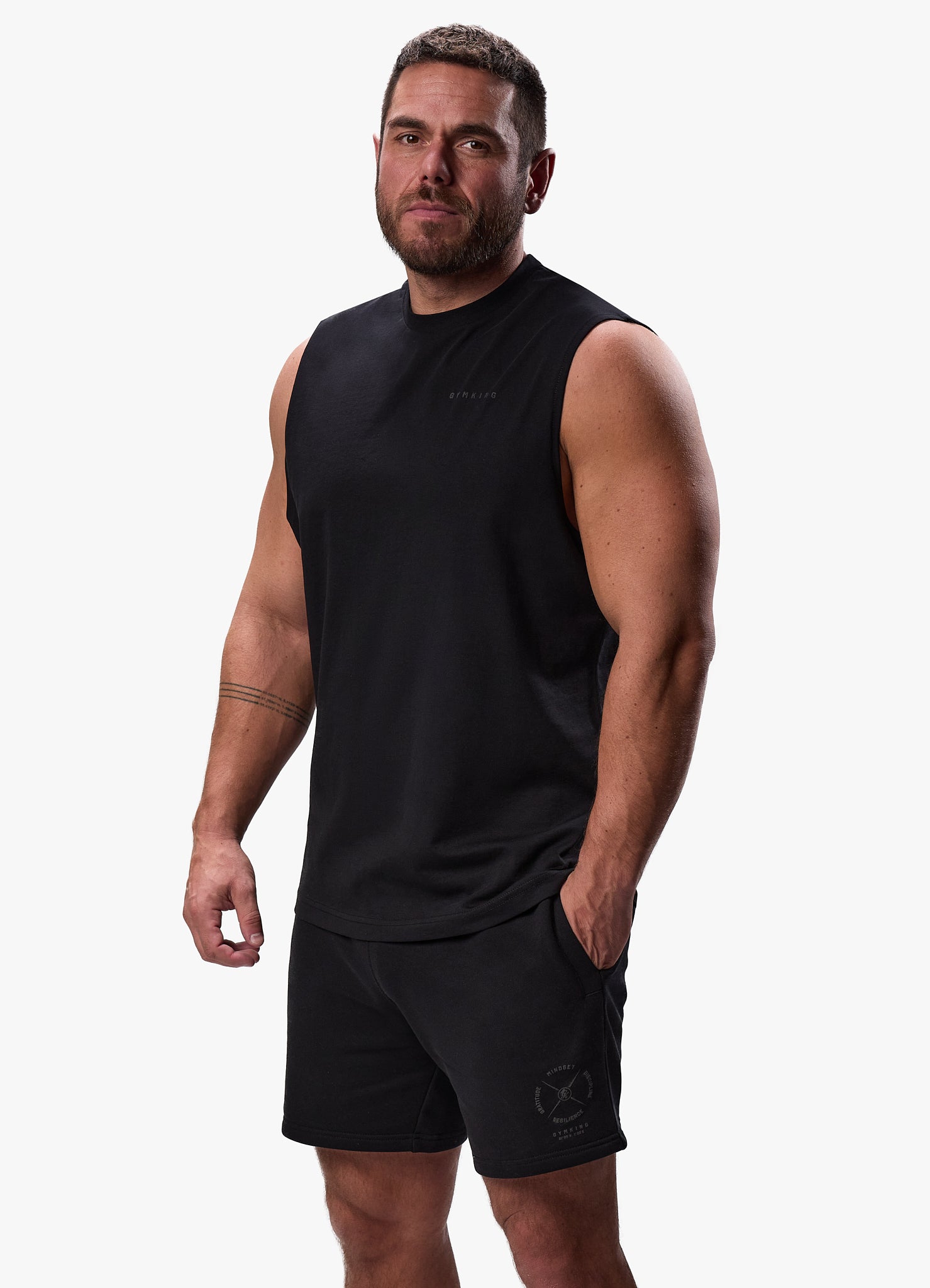 Gym King Discipline Tank - Black S