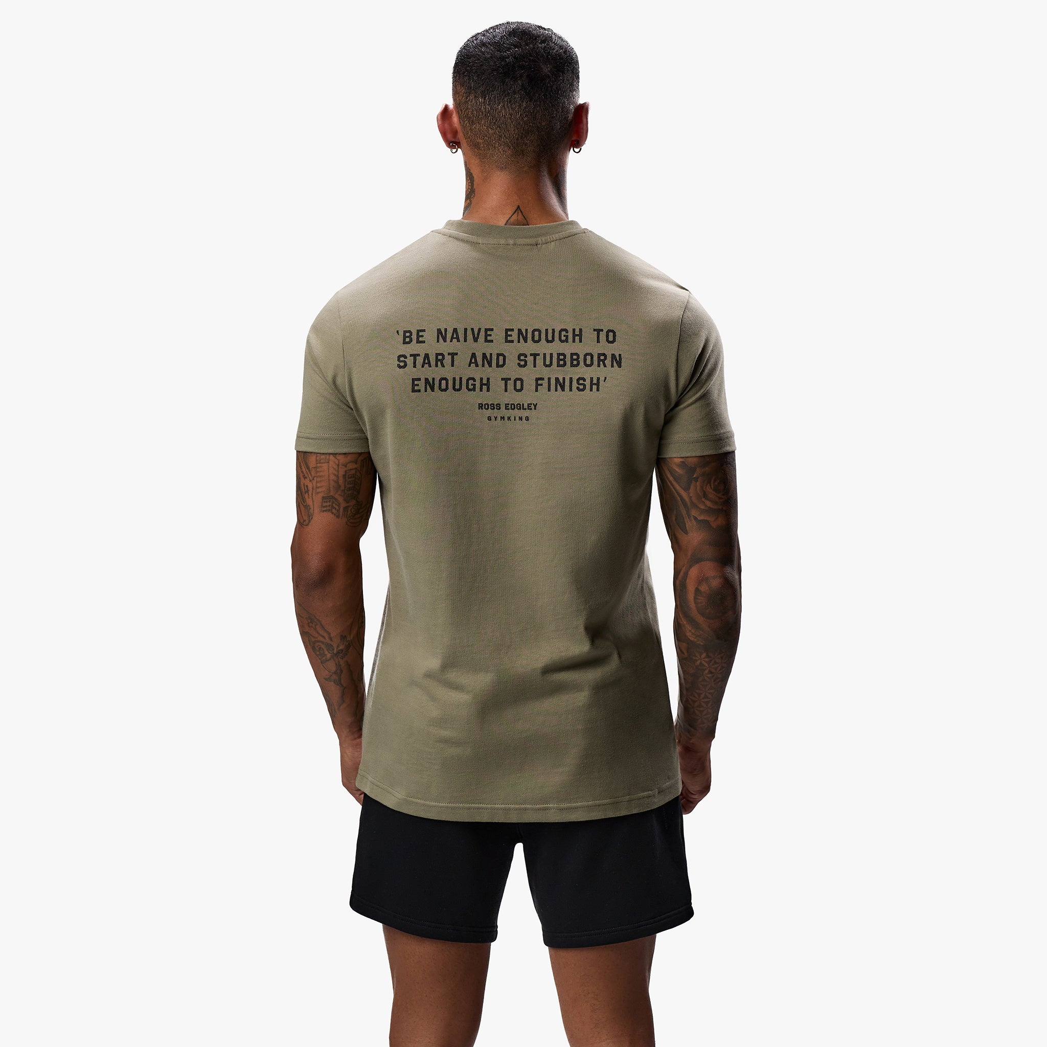 Gym King Discipline Tee - Deep Khaki Xs