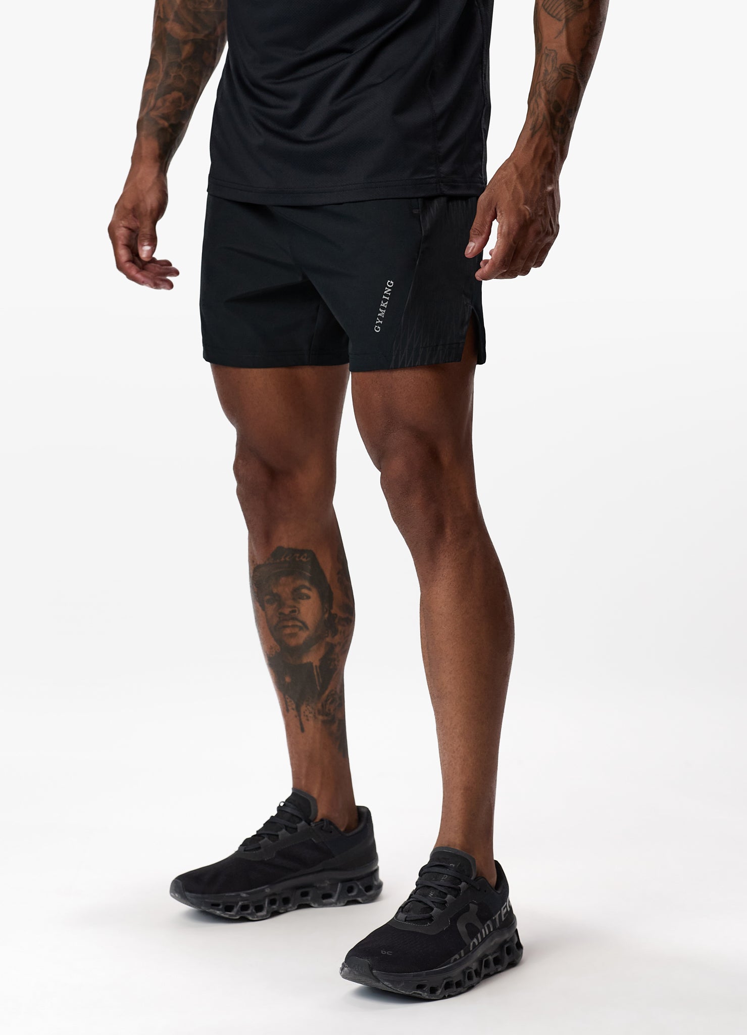 Gym King Divergent Short - Black Xs