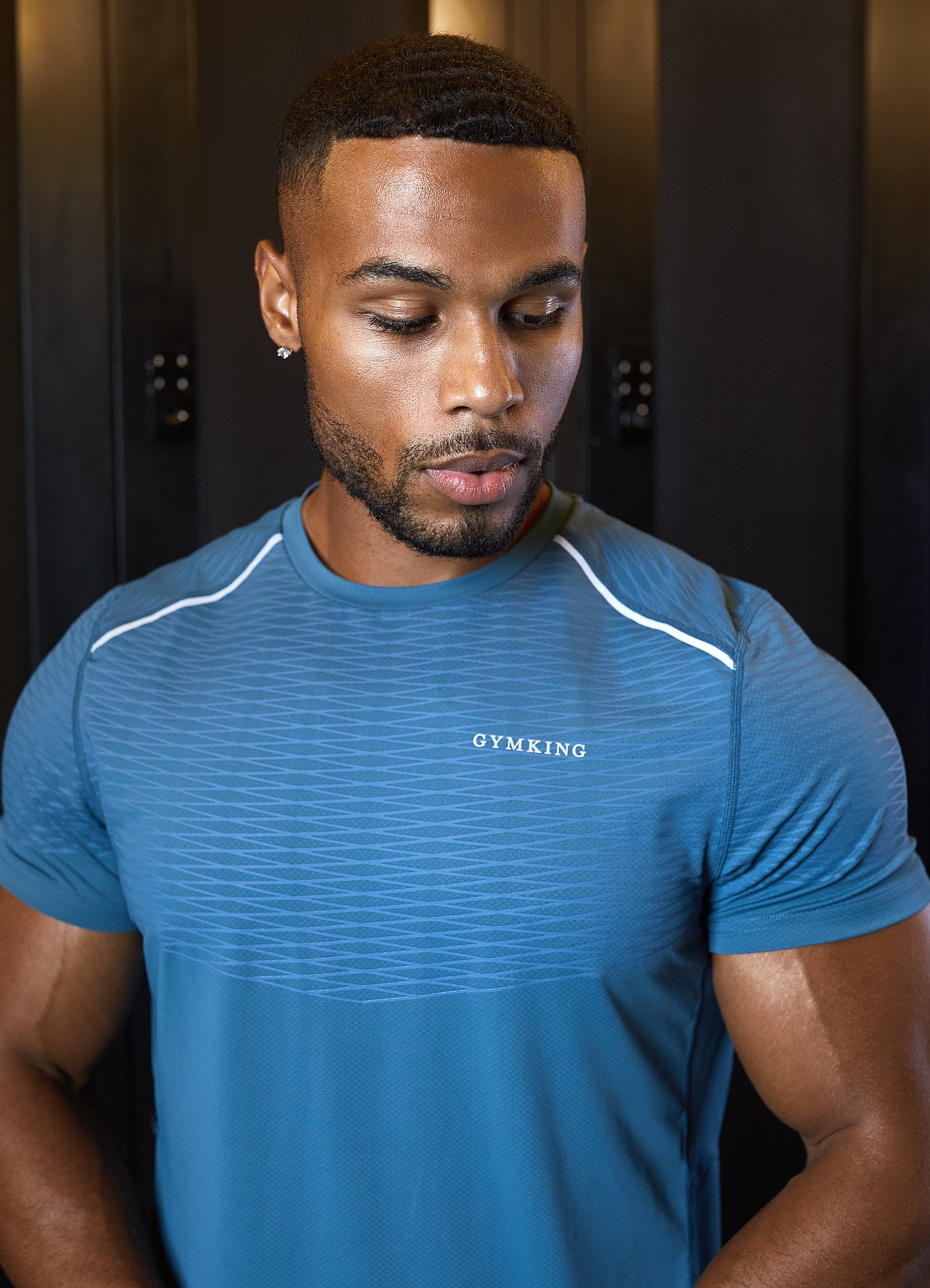 Gym King Divergent Tee - Lake Blue Xs