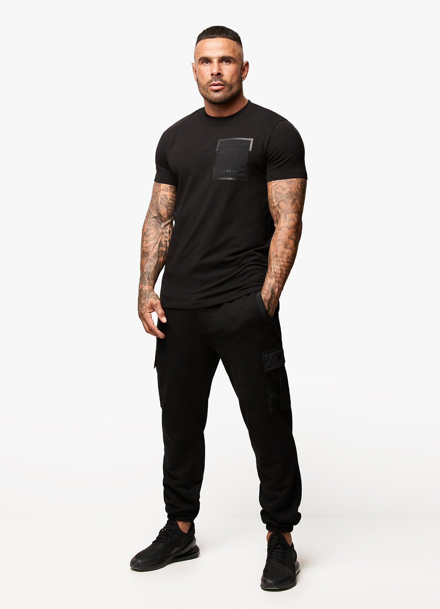 Gym King Eclipse Jersey Tee - Black Xs