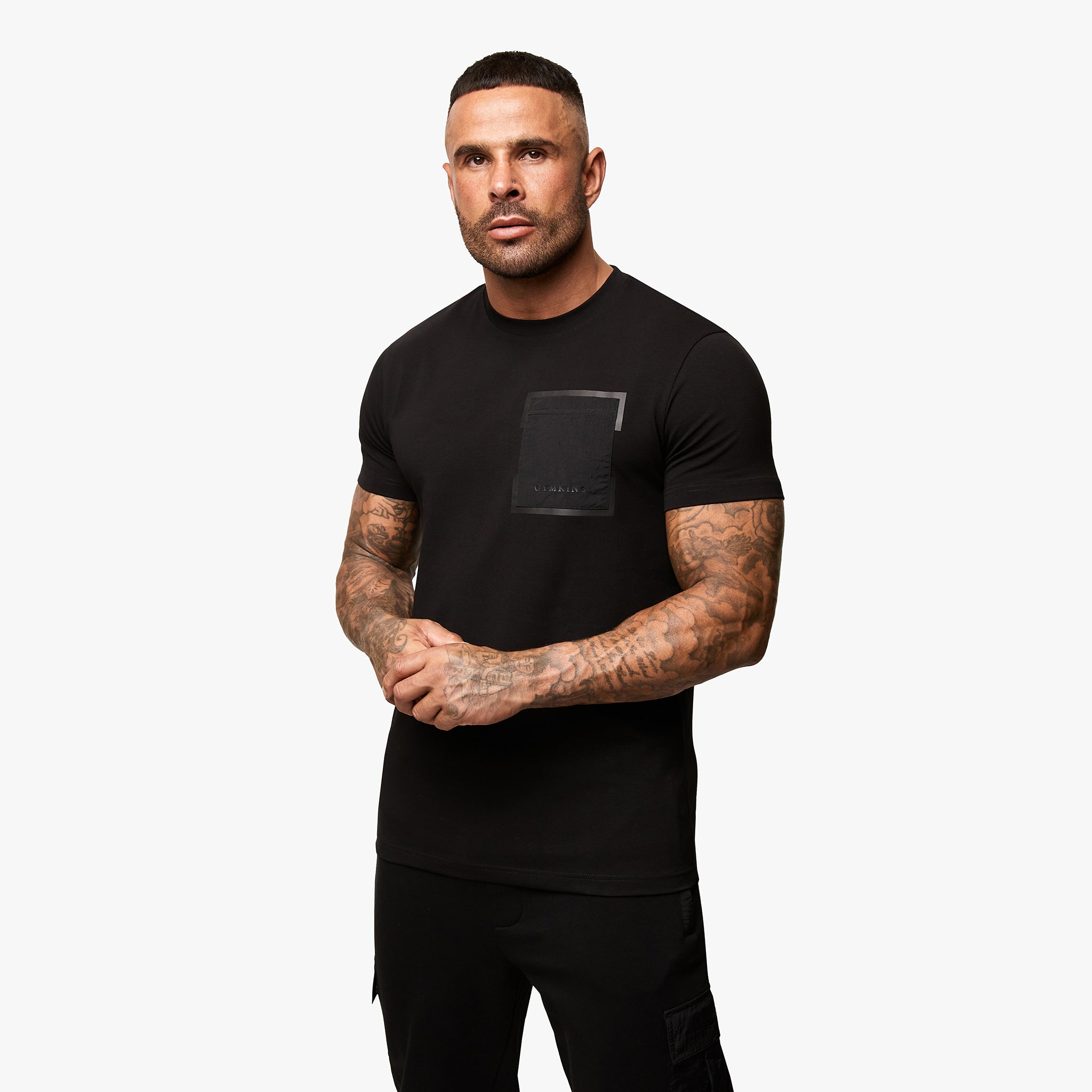 Gym King Eclipse Jersey Tee - Black Xs