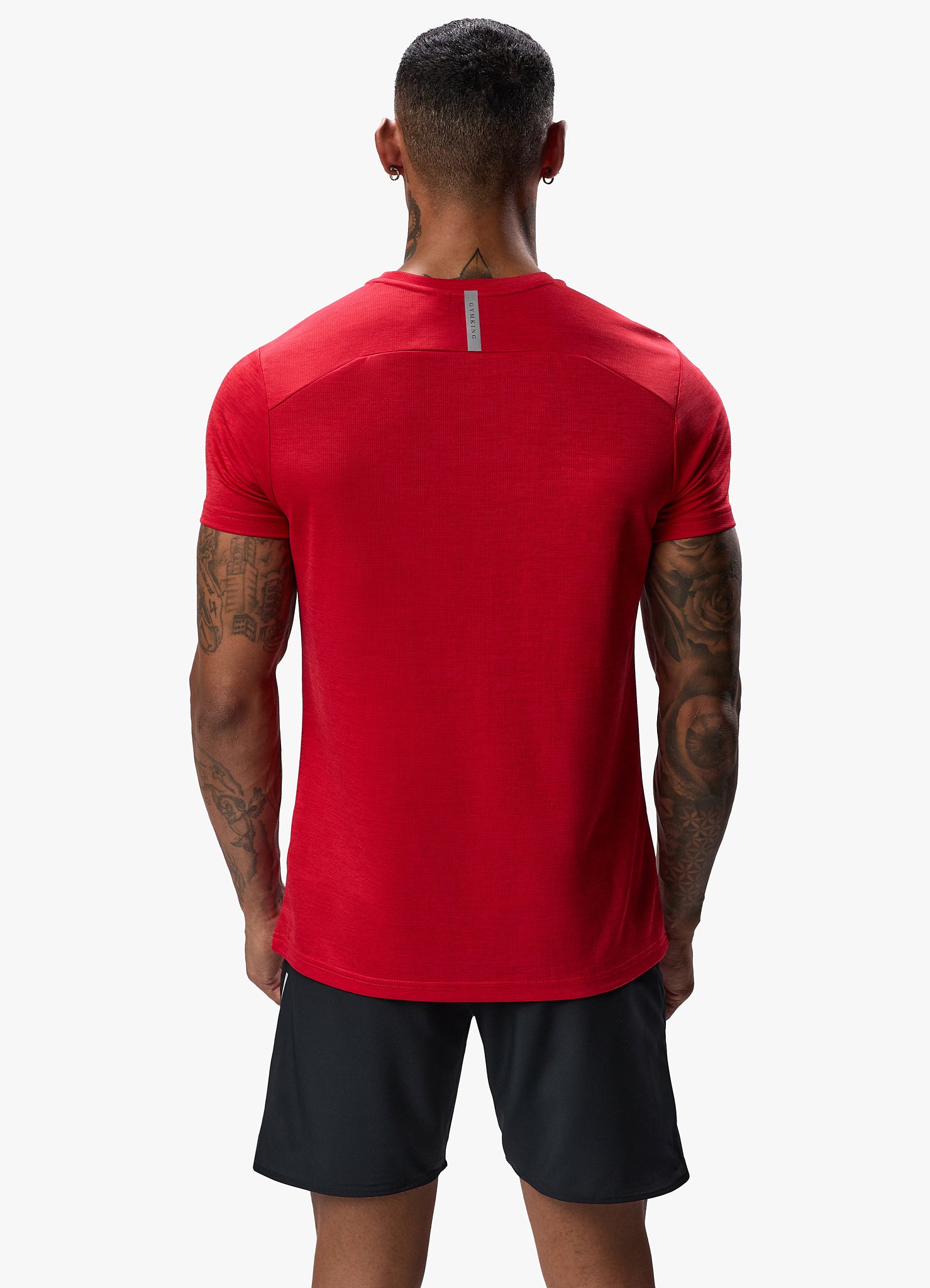 Gym King Element Tee - Pepper Red Marl Xs