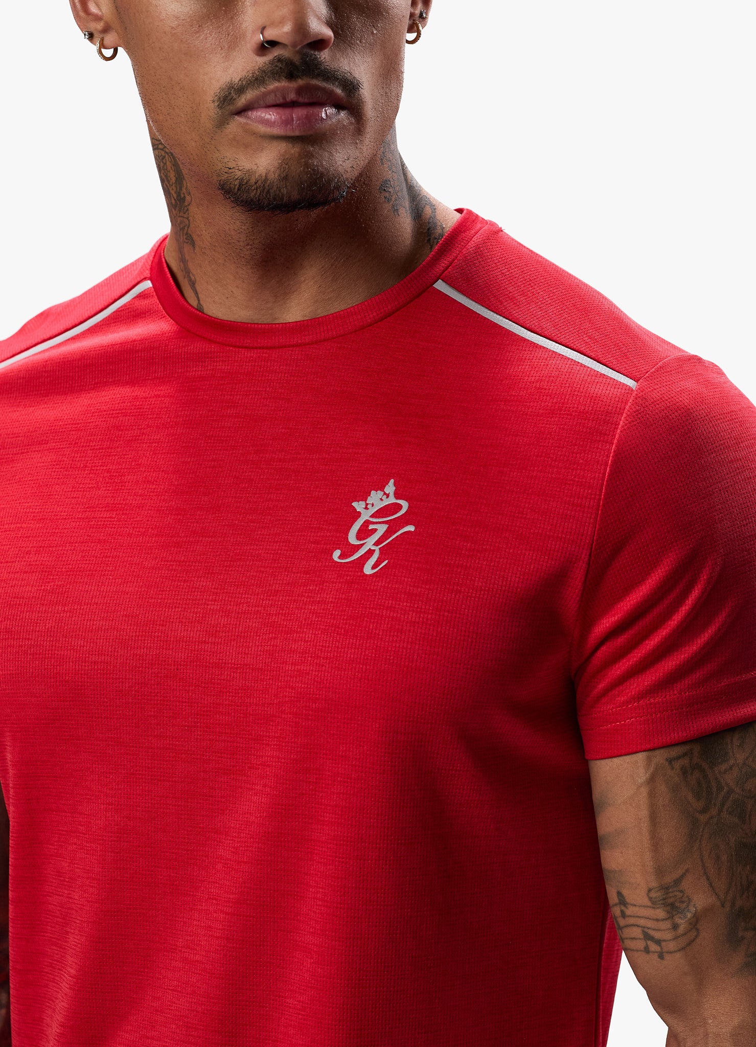 Gym King Element Tee - Pepper Red Marl Xs