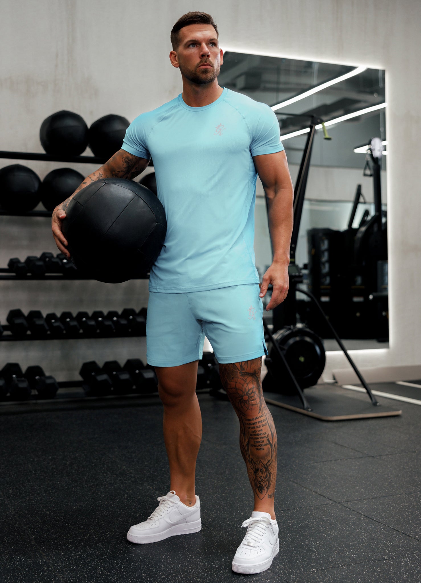 Gym King Energy Short - 6'' - Aqua Sky Xs