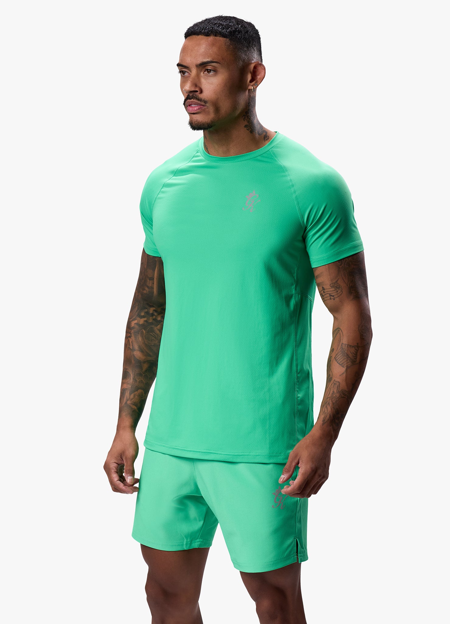 Gym King Energy Tee - Apple Green Xs