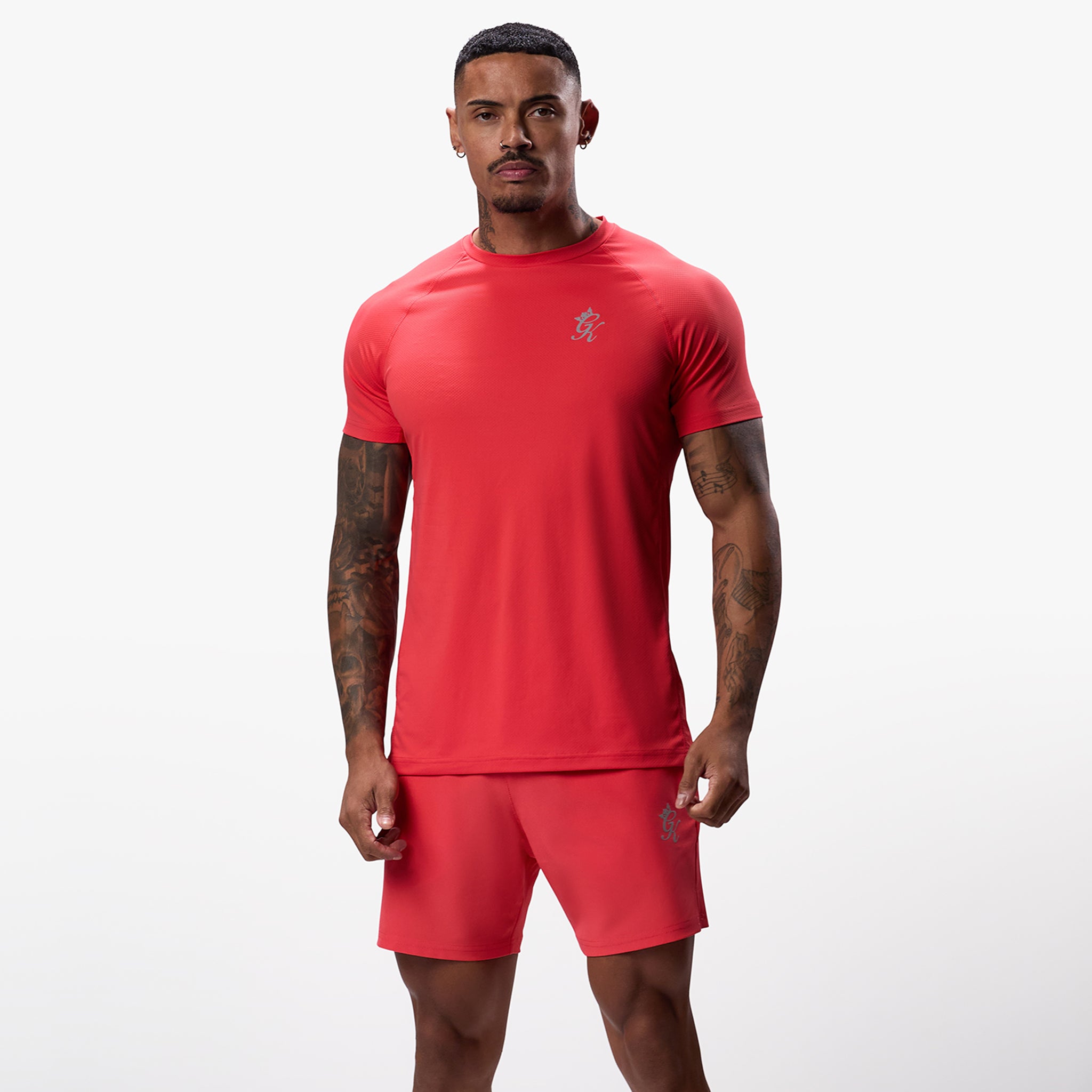 Gym King Energy Tee - Hot Red Xs