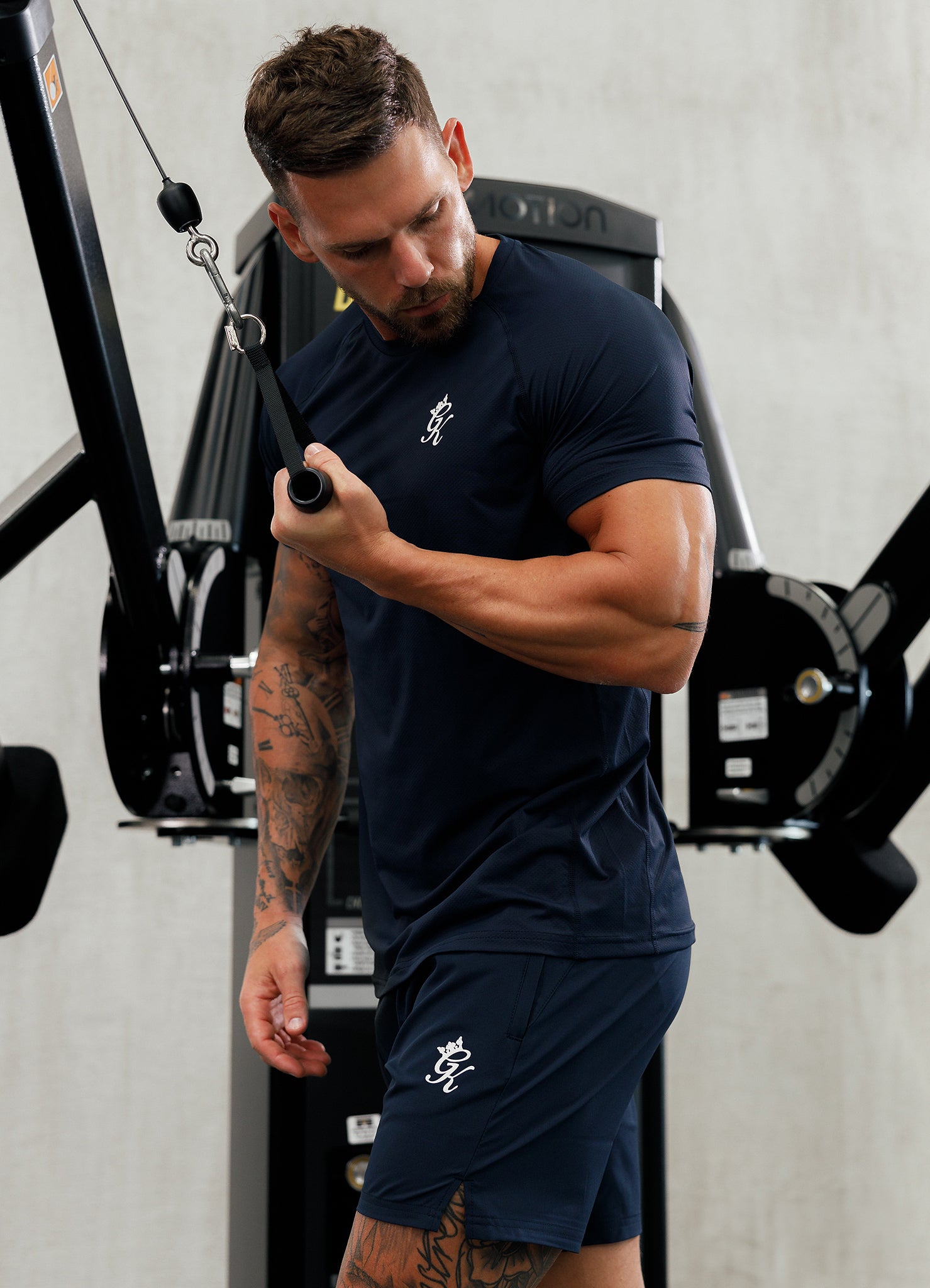 Gym King Energy Tee - Navy Xs