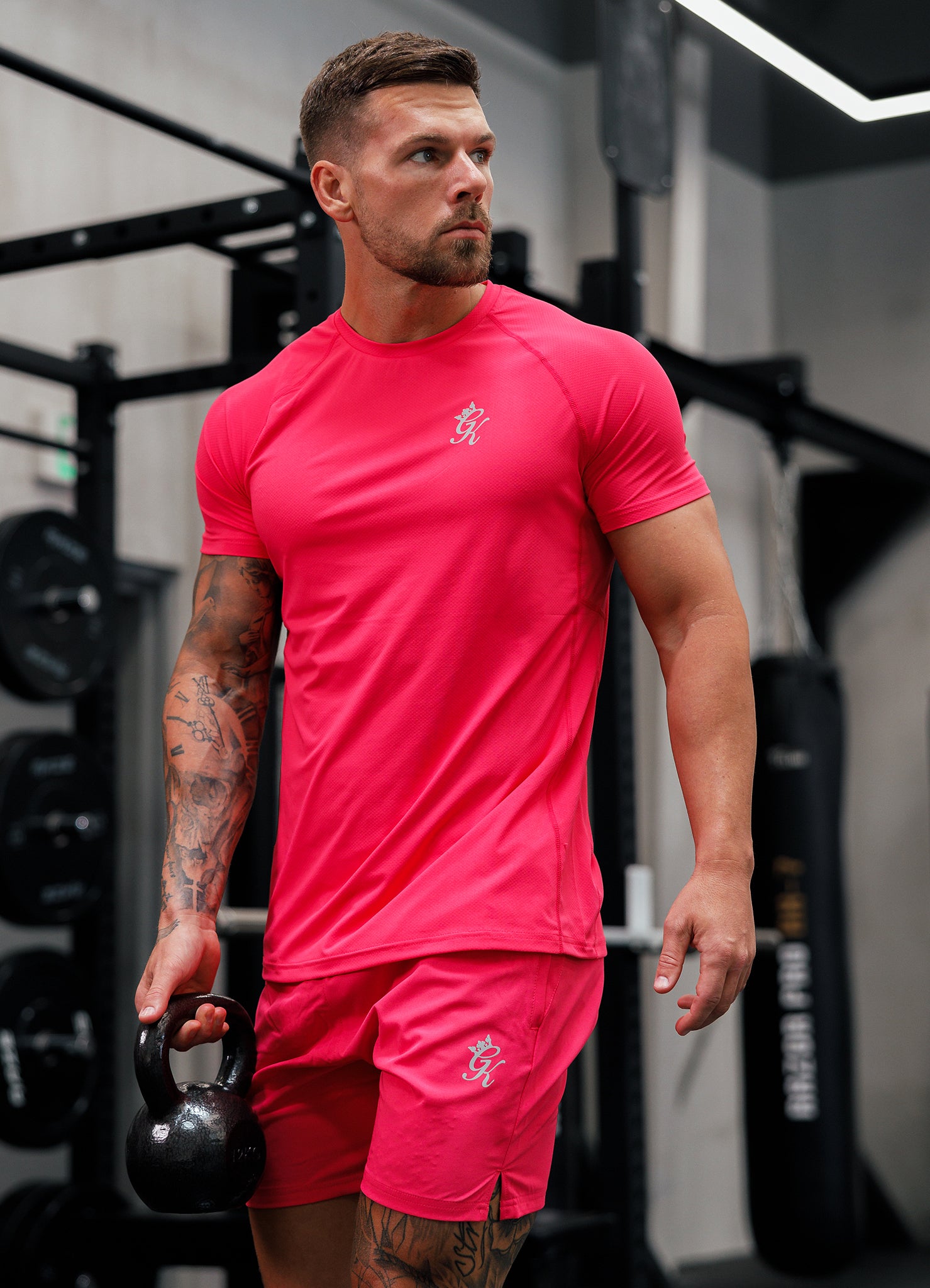 Gym King Energy Tee - Pink Xxl