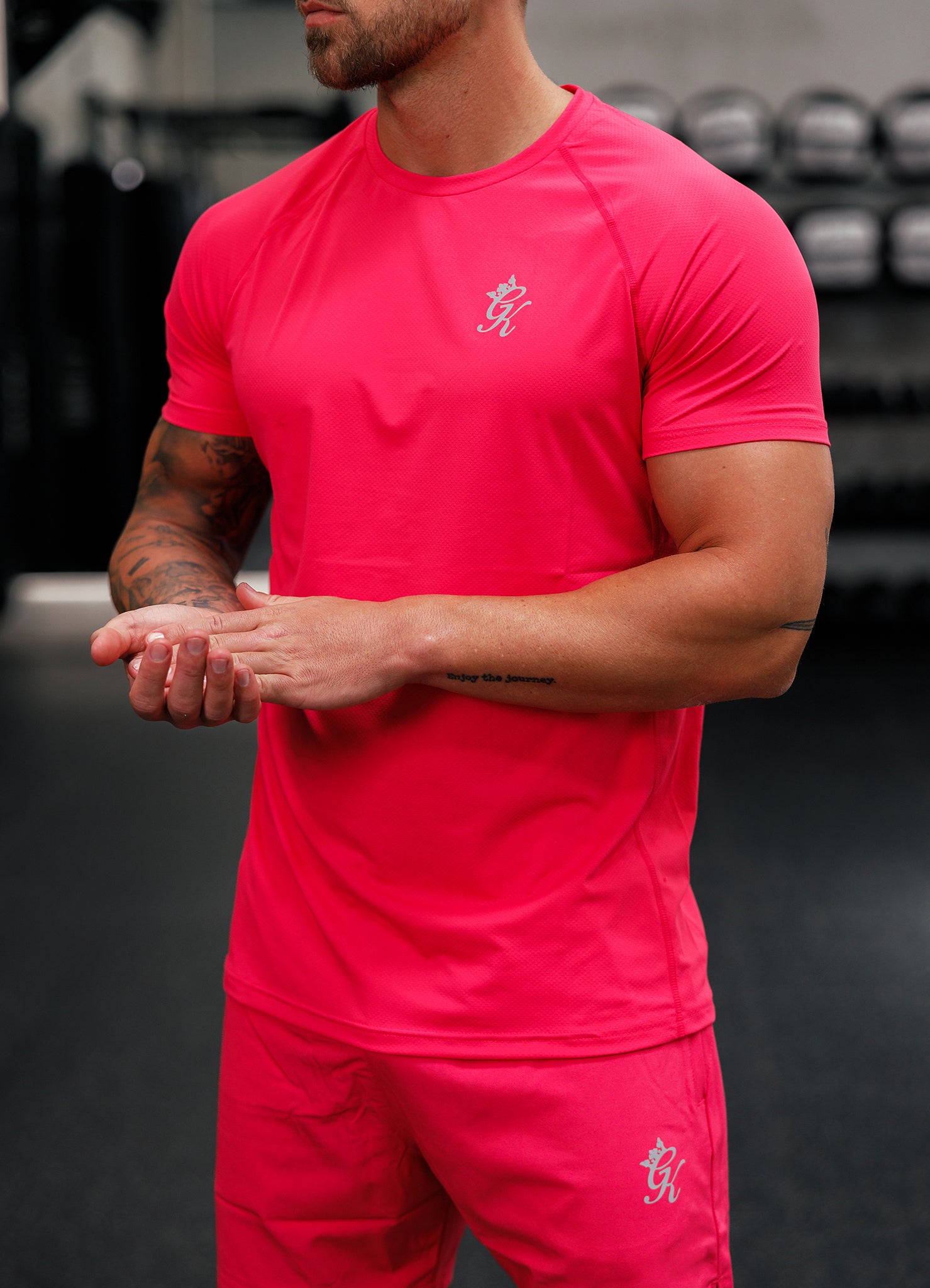 Gym King Energy Tee - Pink Xxl