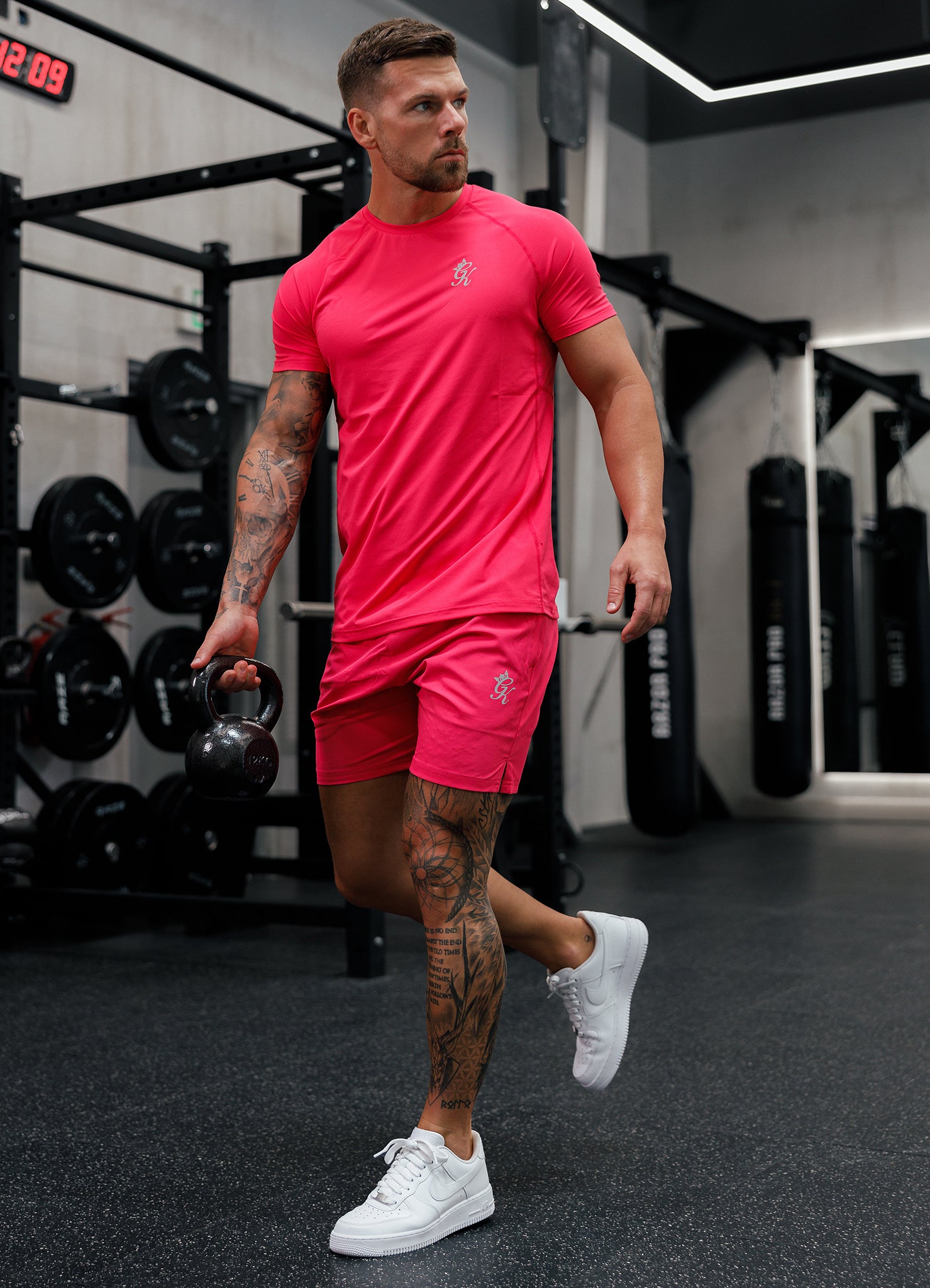 Gym King Energy Tee - Pink Xxl