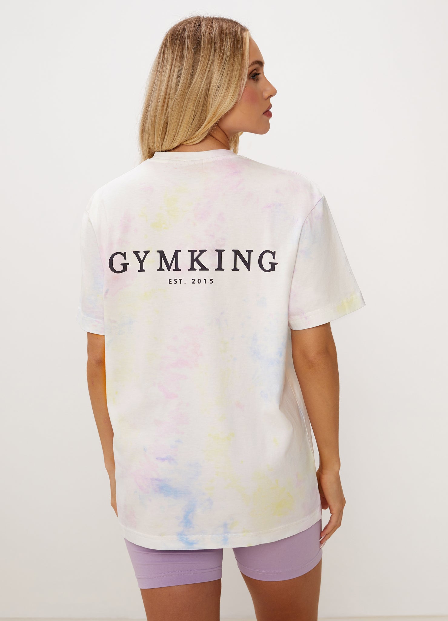 Gym King Established Boyfriend Tee - Pastel Tie Dye 10