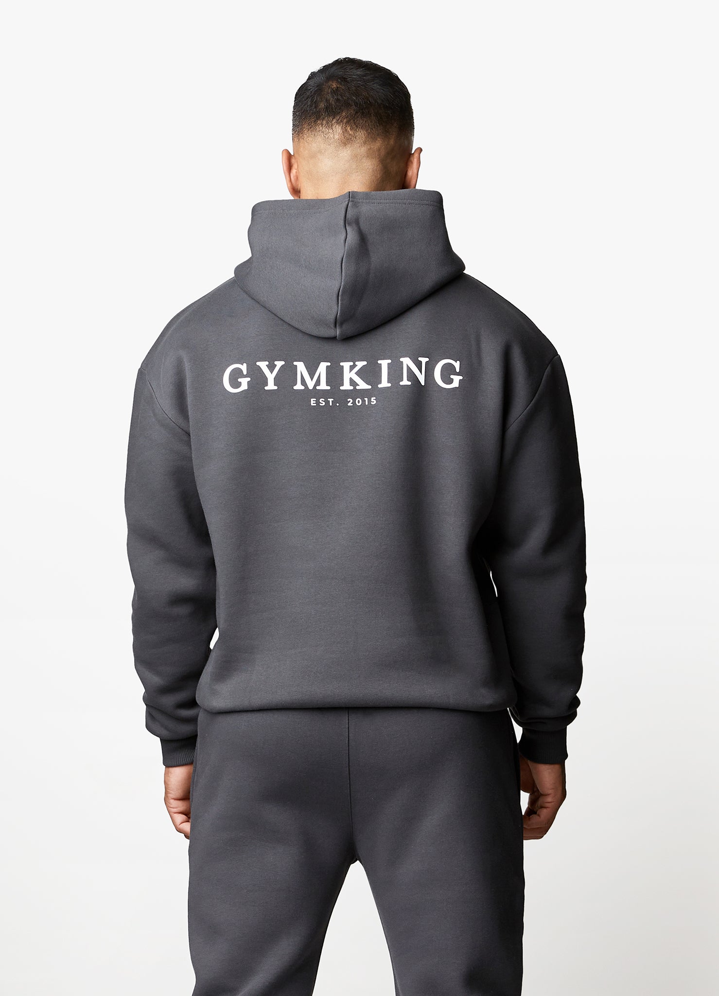 Gym King Established Hood - Dark Pewter Xl